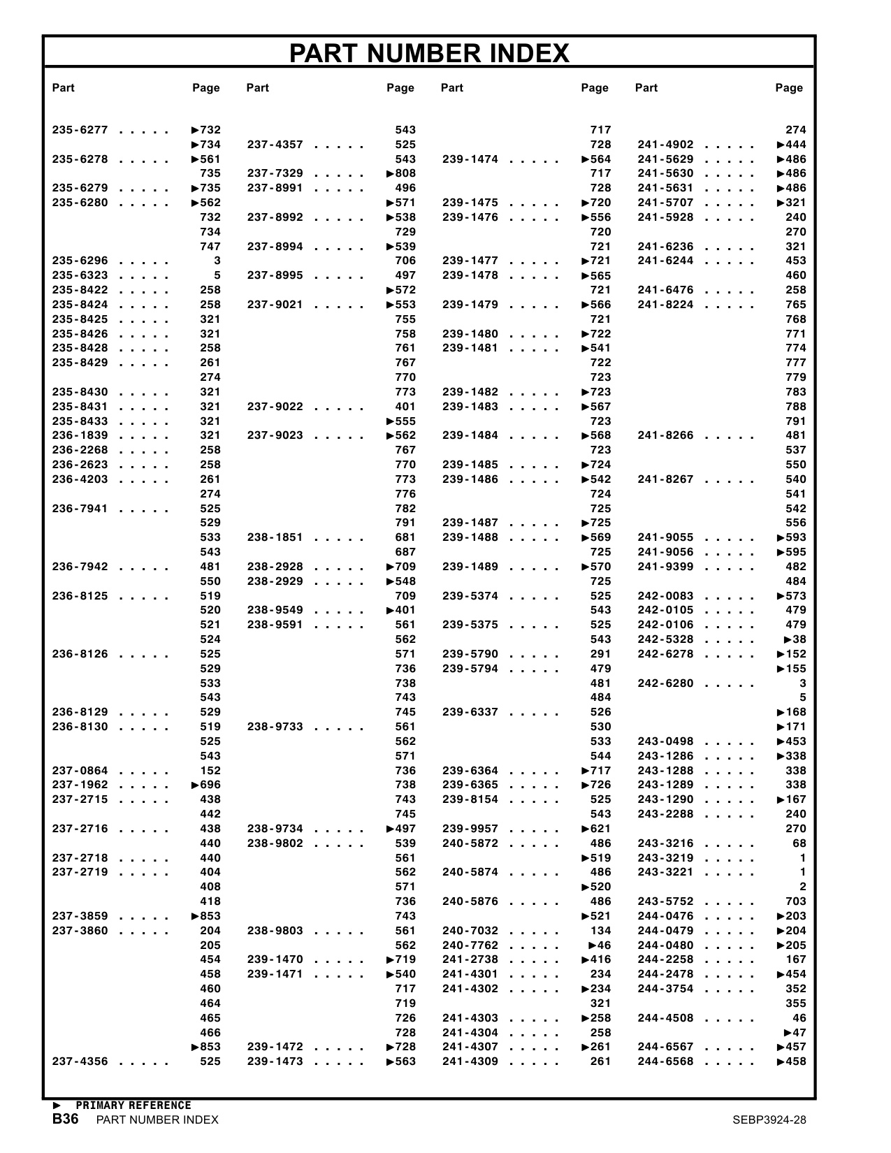Sample 8 of Caterpillar 3516B Marine Engine Parts Catalog [PDF]