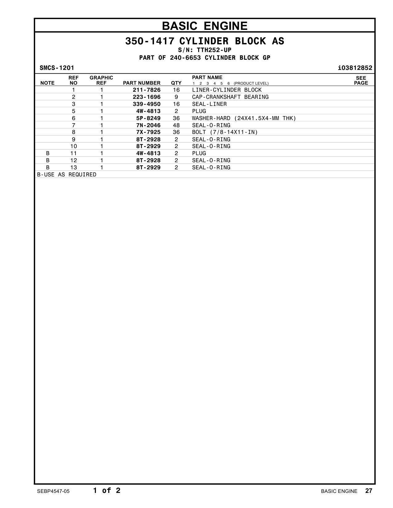 Sample 3 of Caterpillar 3516C Marine Engine Parts Catalog [PDF]