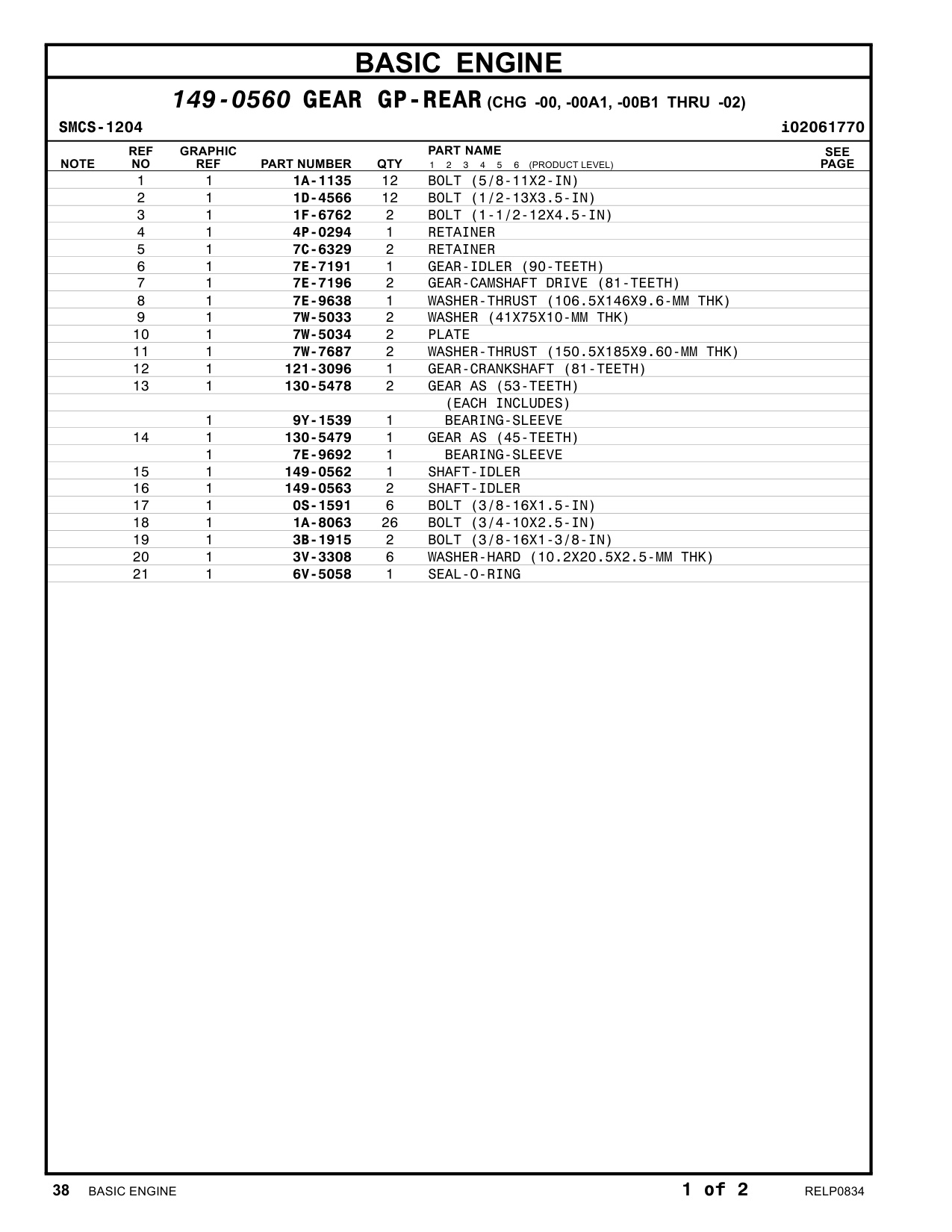 Sample 5 of Caterpillar 3616 Industrial Heavy Duty Diesel Engine Parts Catalog [PDF]
