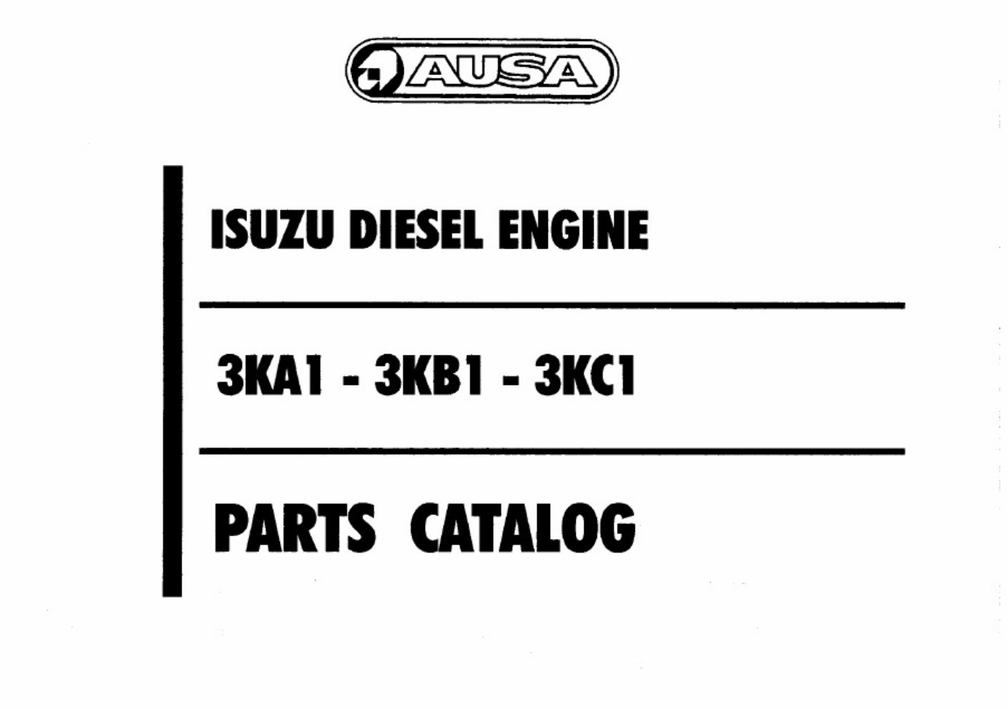 Sample 2 of Isuzu 3KC1 Engine Parts Catalog [PDF]