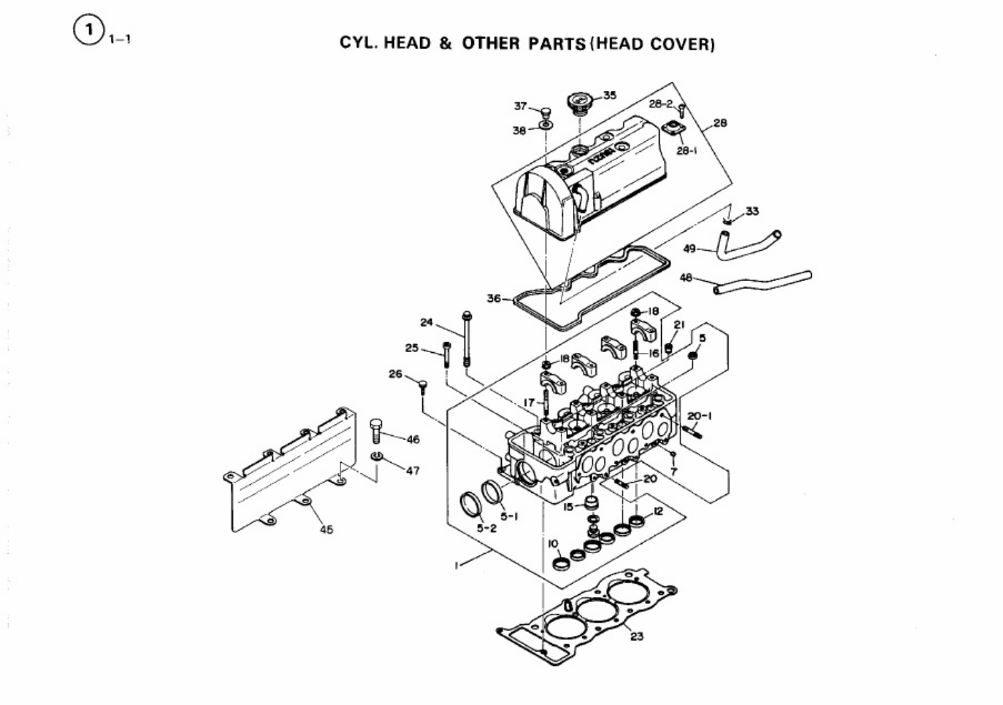 Sample 3 of Isuzu 3KC1 Engine Parts Catalog [PDF]