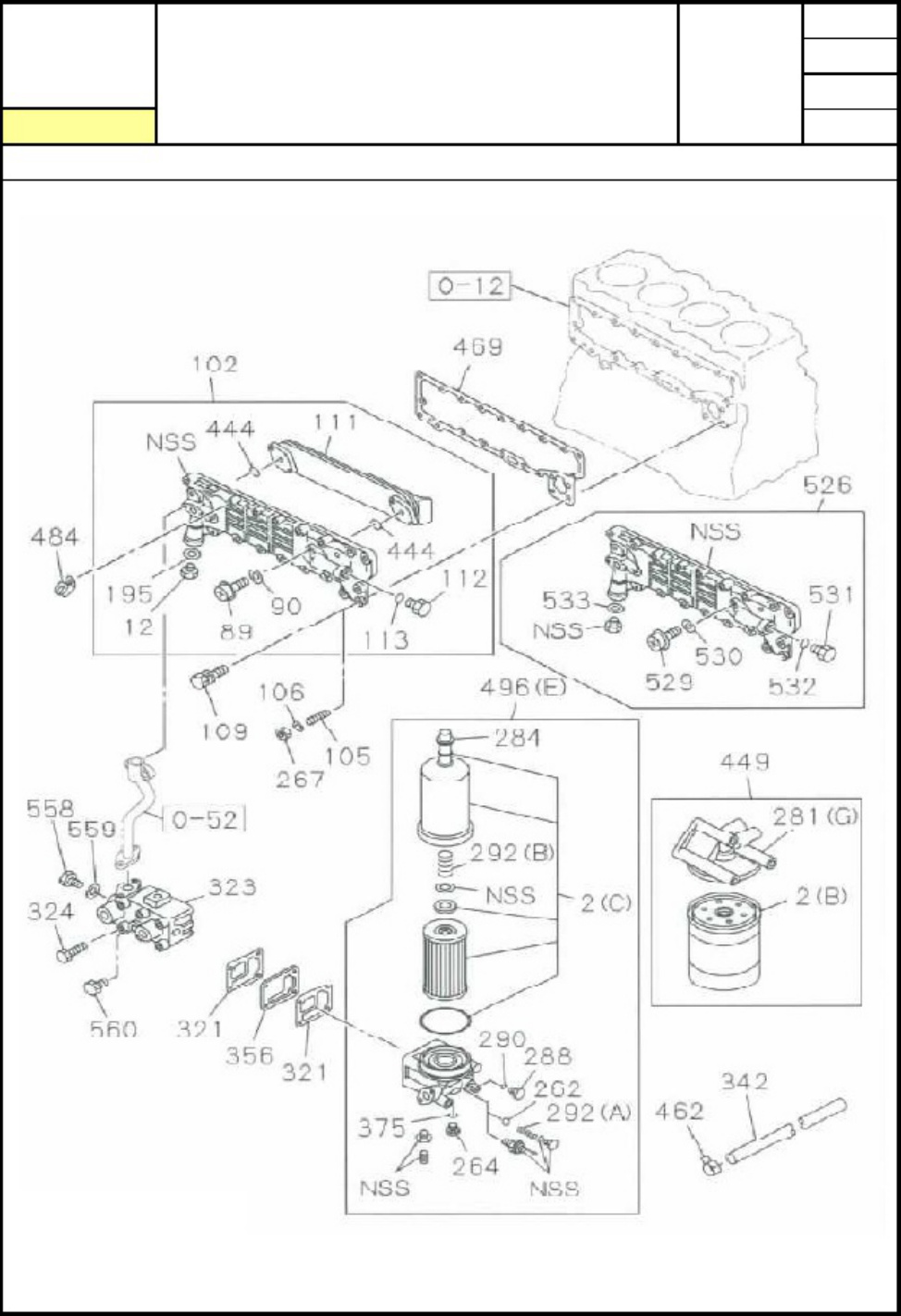 Isuzu 4BG1 Engine Parts Catalog [PDF] cover