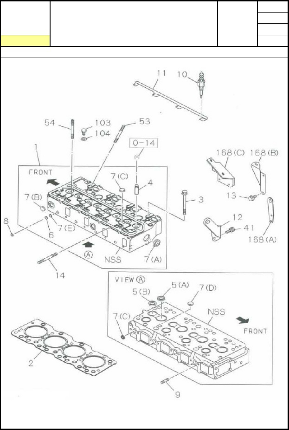 Sample 3 of Isuzu 4BG1 Engine Parts Catalog [PDF]