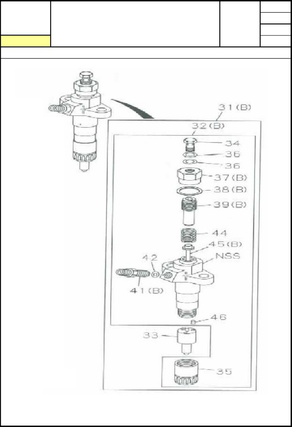 Sample 7 of Isuzu 4BG1 Engine Parts Catalog [PDF]