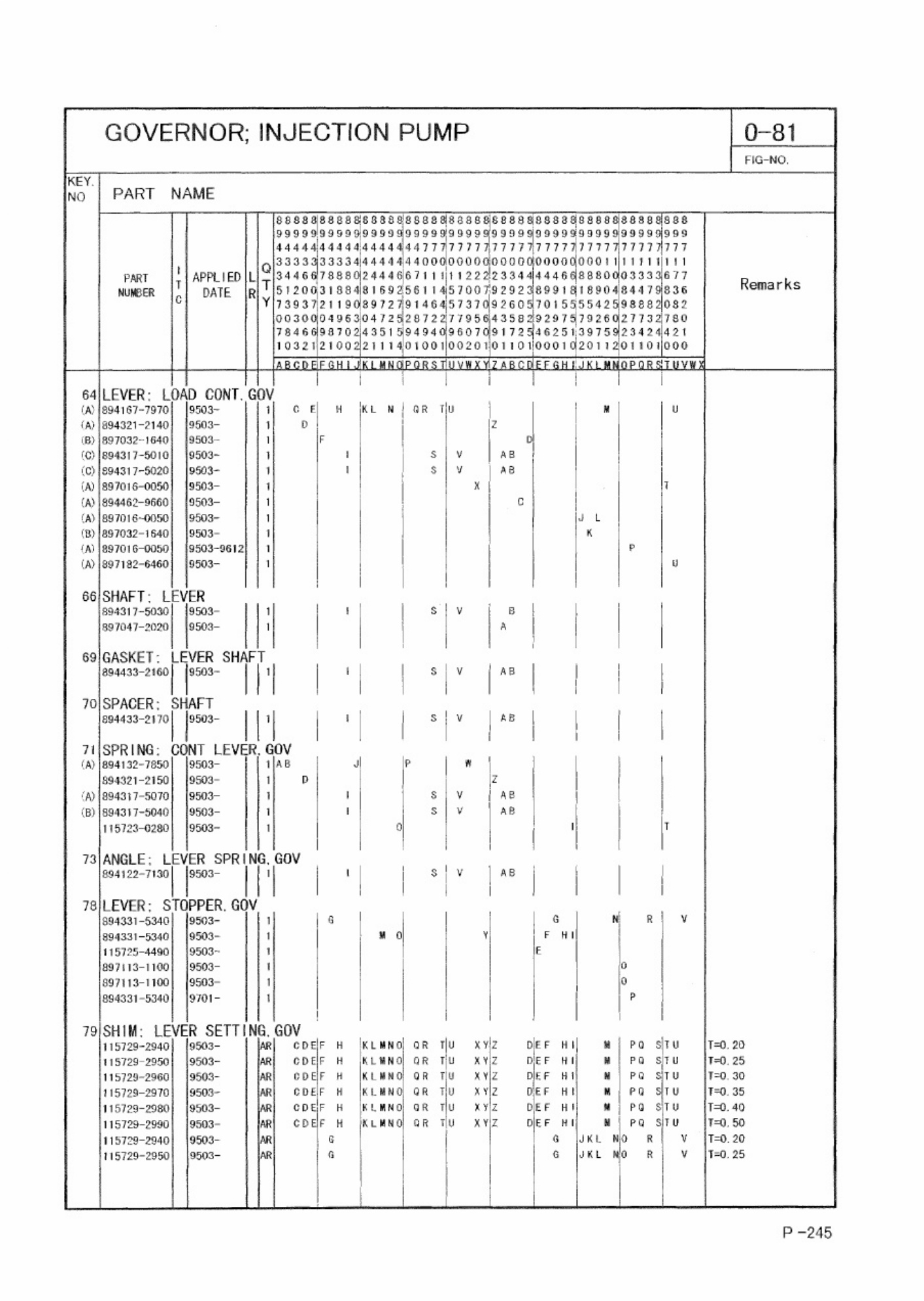 Sample 6 of Isuzu 4JB1 Engine Parts Catalog [PDF]