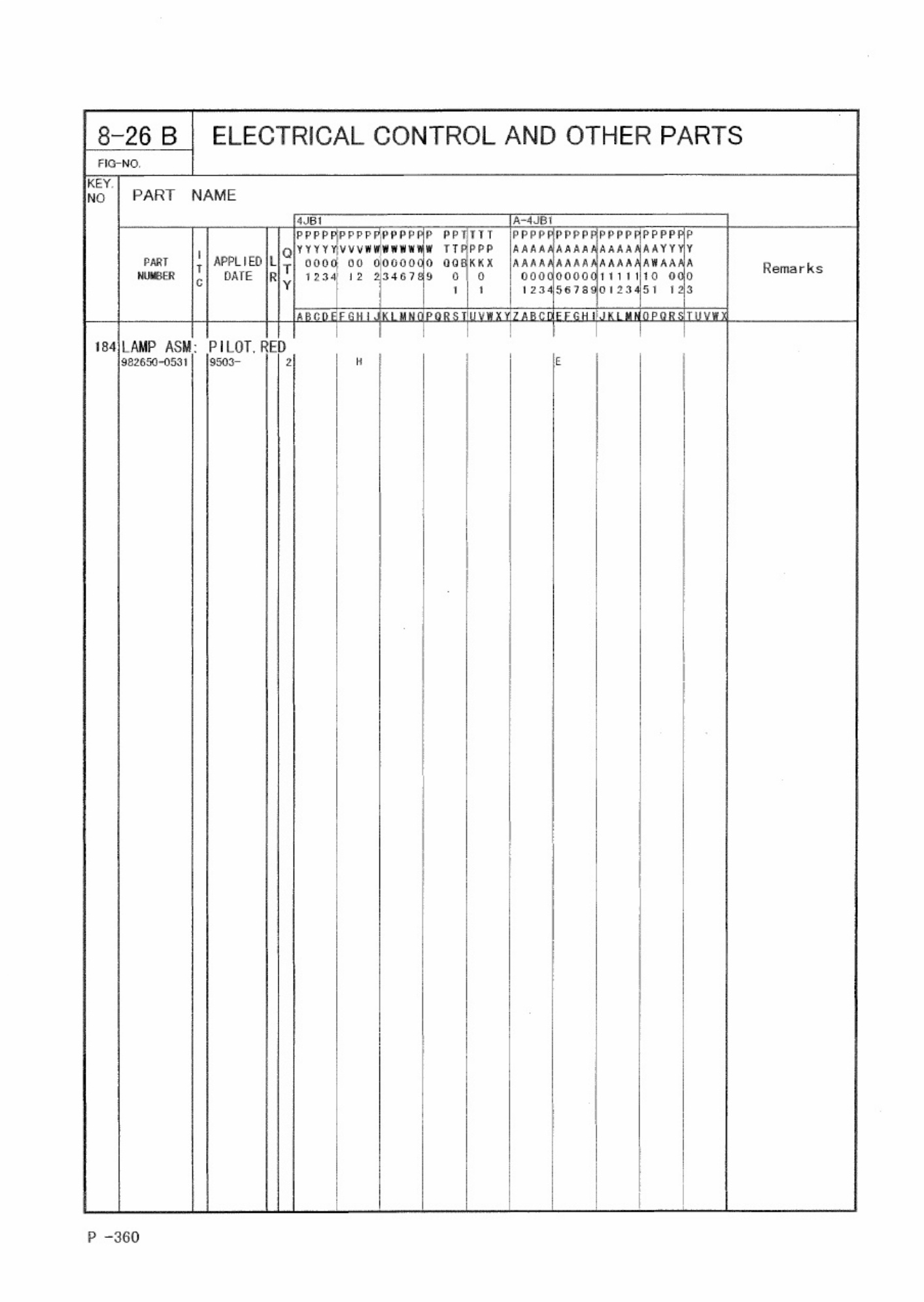 Sample 8 of Isuzu 4JB1 Engine Parts Catalog [PDF]