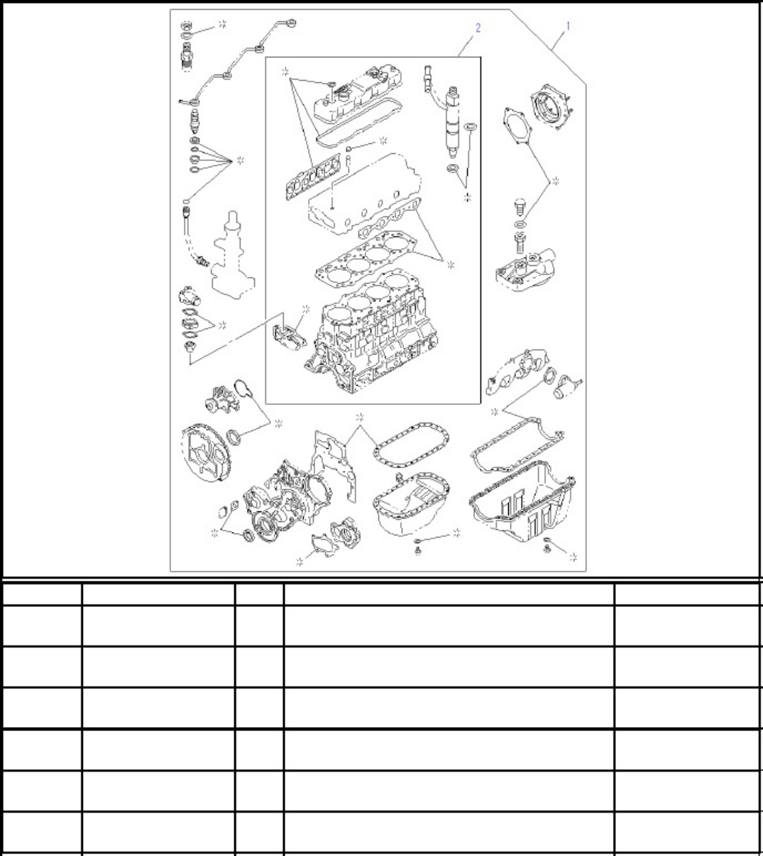 Isuzu 4JG1 Engine Parts Catalog [PDF] cover
