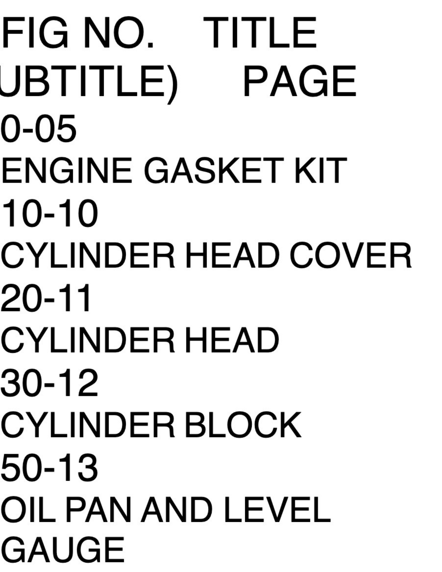 Sample 3 of Isuzu 4JG1 Engine Parts Catalog [PDF]