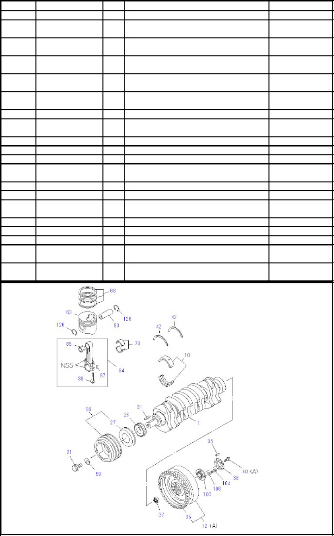 Sample 5 of Isuzu 4JG1 Engine Parts Catalog [PDF]