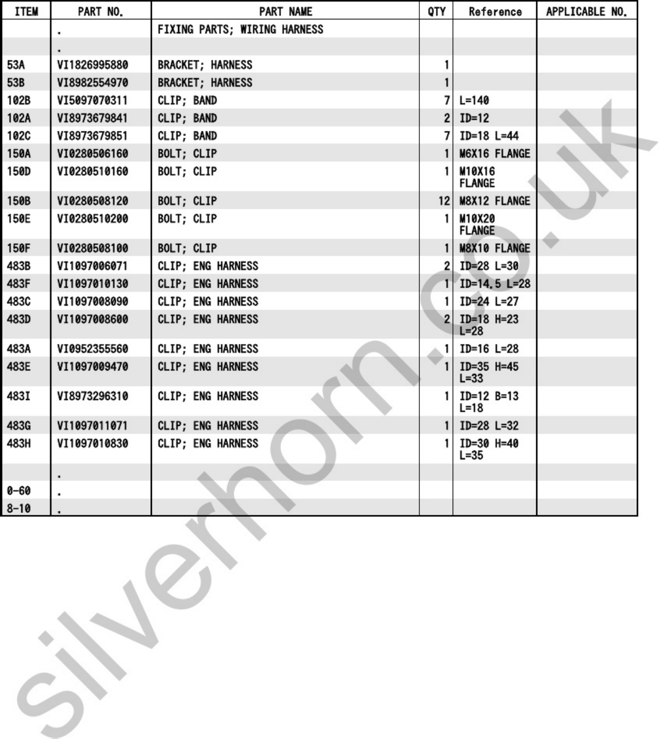 Isuzu 4JJ1 Parts Catalog [PDF] cover