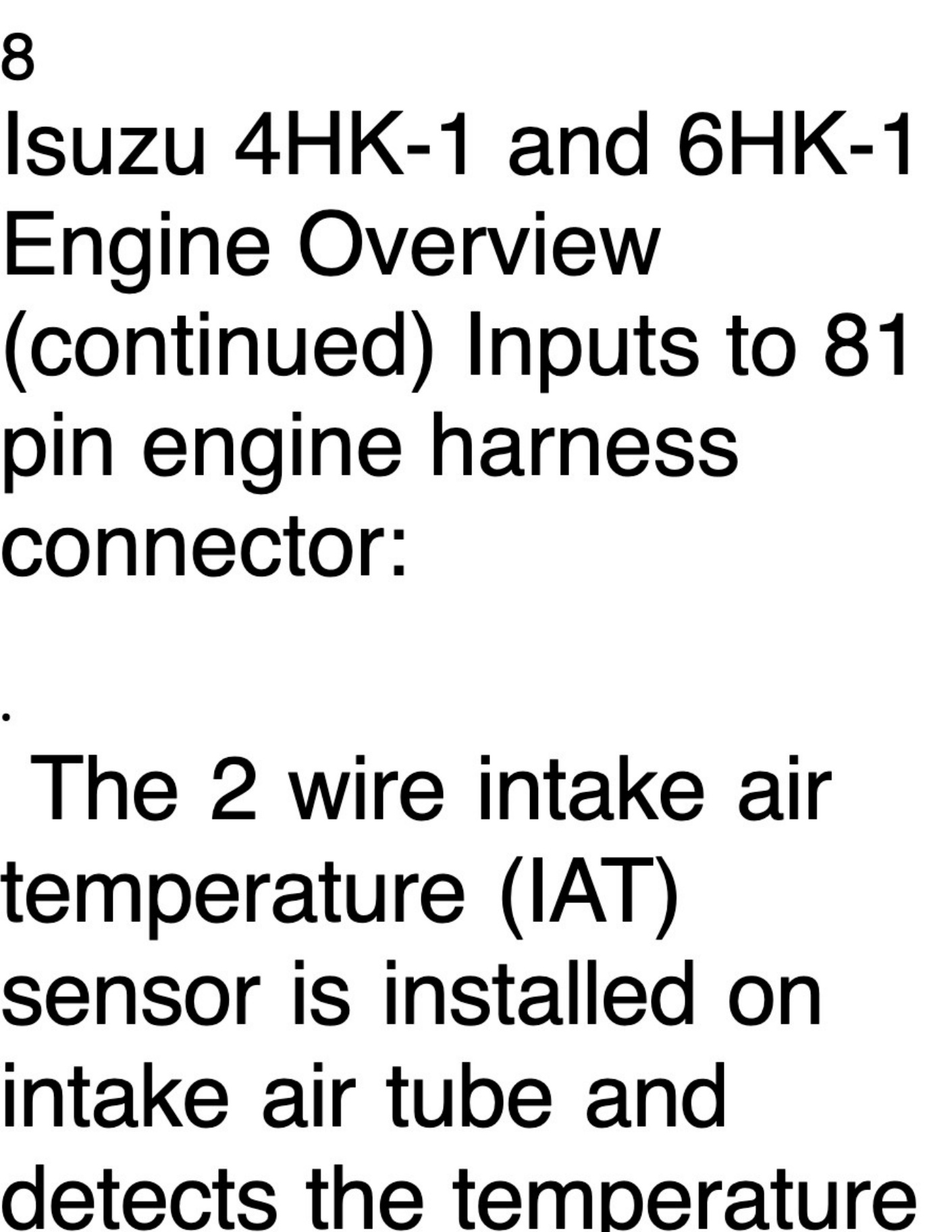 Sample 4 of Isuzu 6HK1 Engine Fuel System Technical Manual [PDF]
