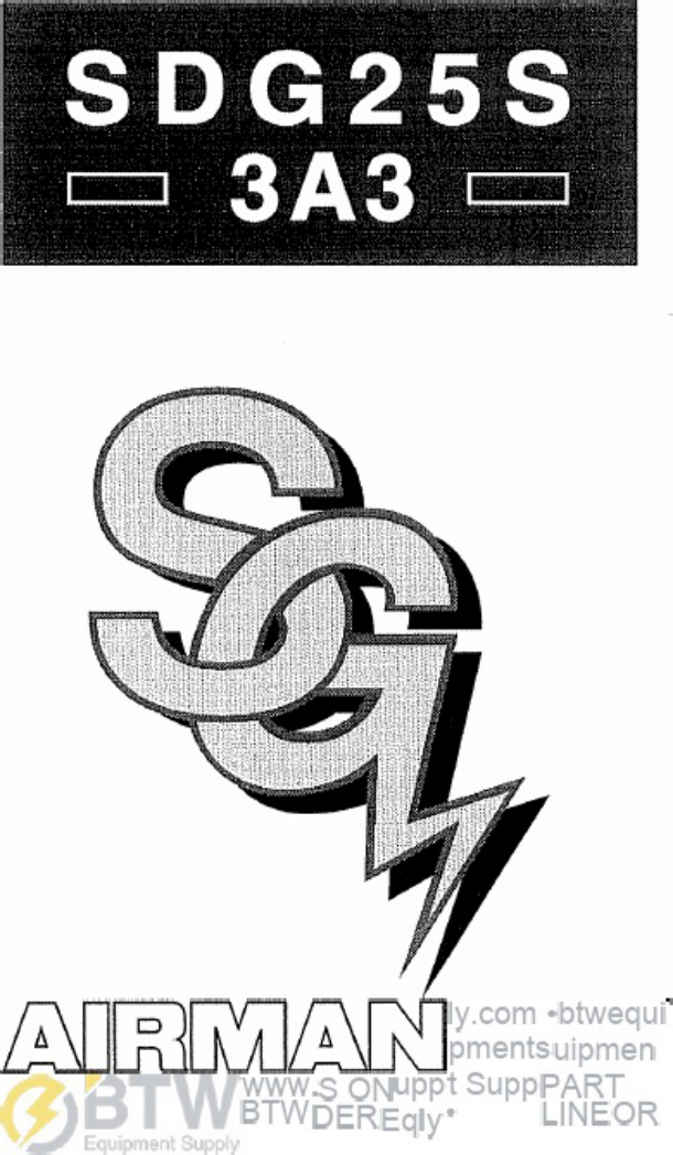 Sample 3 of Caterpillar Airman SDG25S Generator Parts Catalog [PDF]