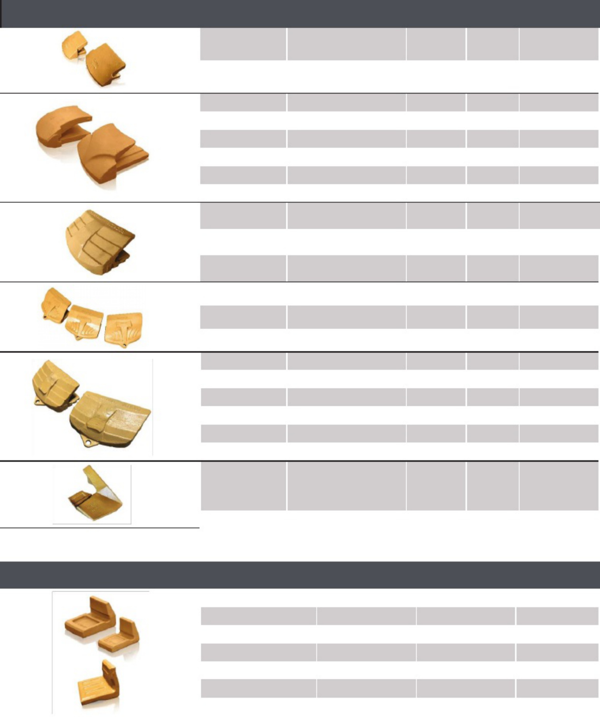 Sample 2 of Caterpillar Bucket Teeth Catalog Technical Manual [PDF]