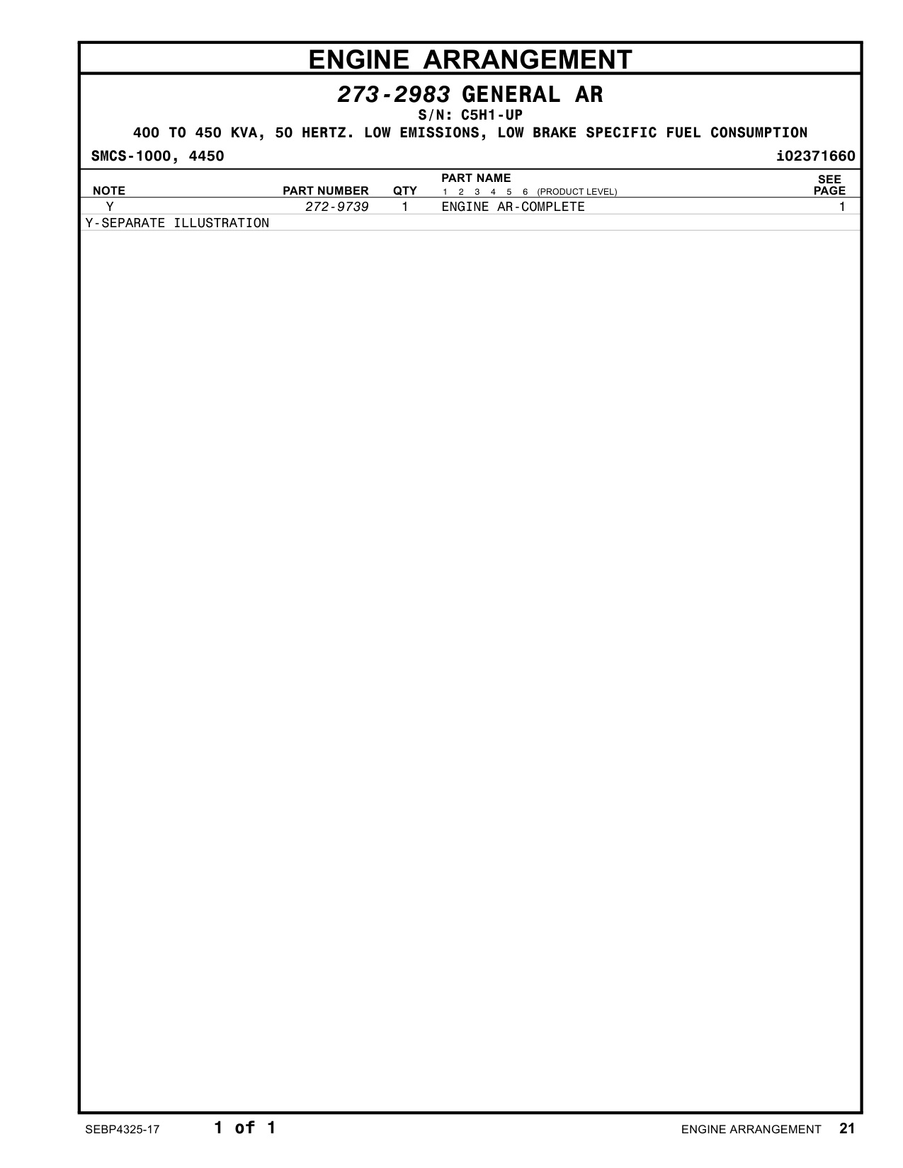 Sample 4 of Caterpillar C15 Standby Generator Set Heavy Duty Diesel Engine Parts Catalog [PDF]