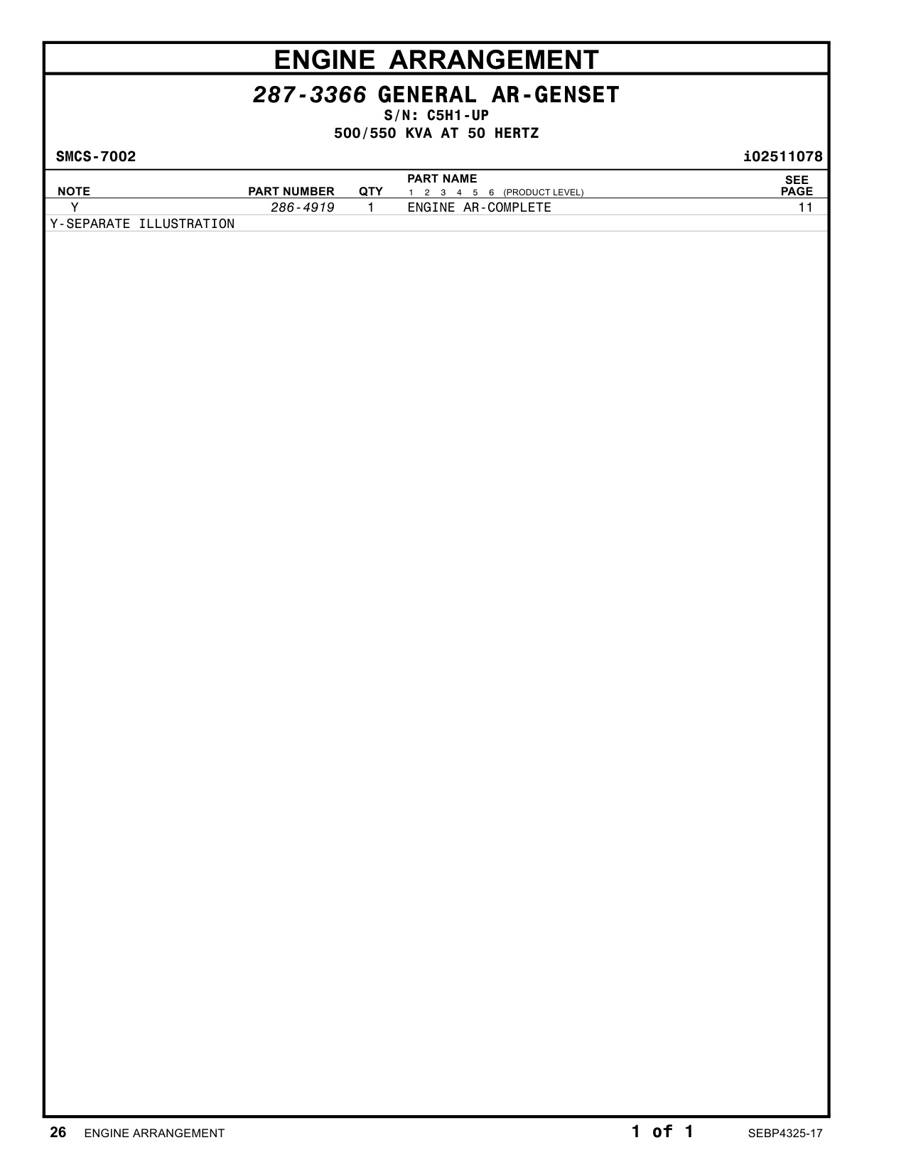 Sample 5 of Caterpillar C15 Standby Generator Set Heavy Duty Diesel Engine Parts Catalog [PDF]