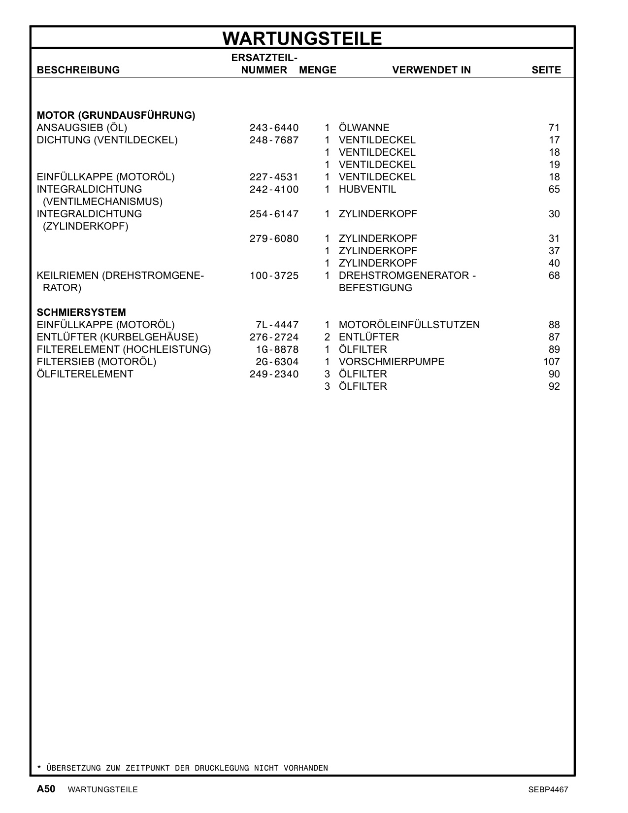 Sample 5 of Caterpillar C175-16 Generator Set Heavy Duty Diesel Engine Parts Catalog [PDF]