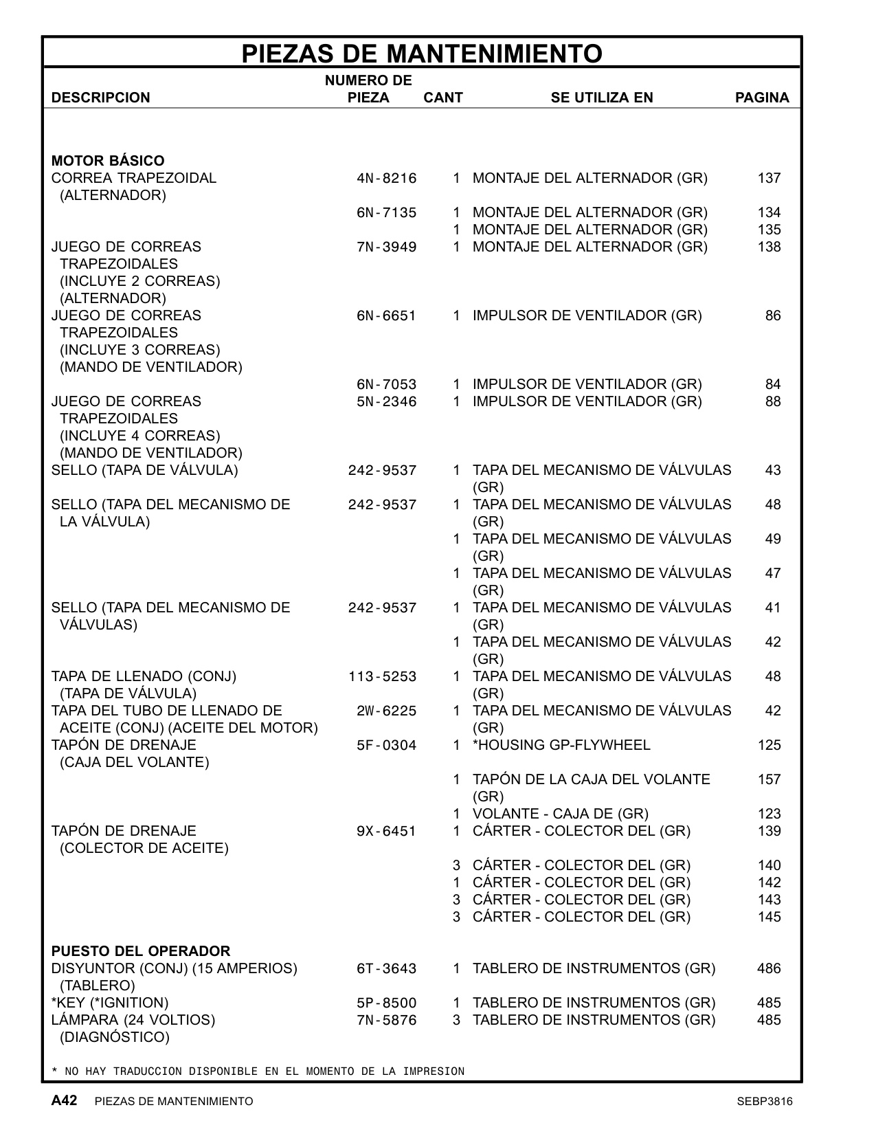 Sample 3 of Caterpillar C18 Industrial Engine Parts Catalog [PDF]