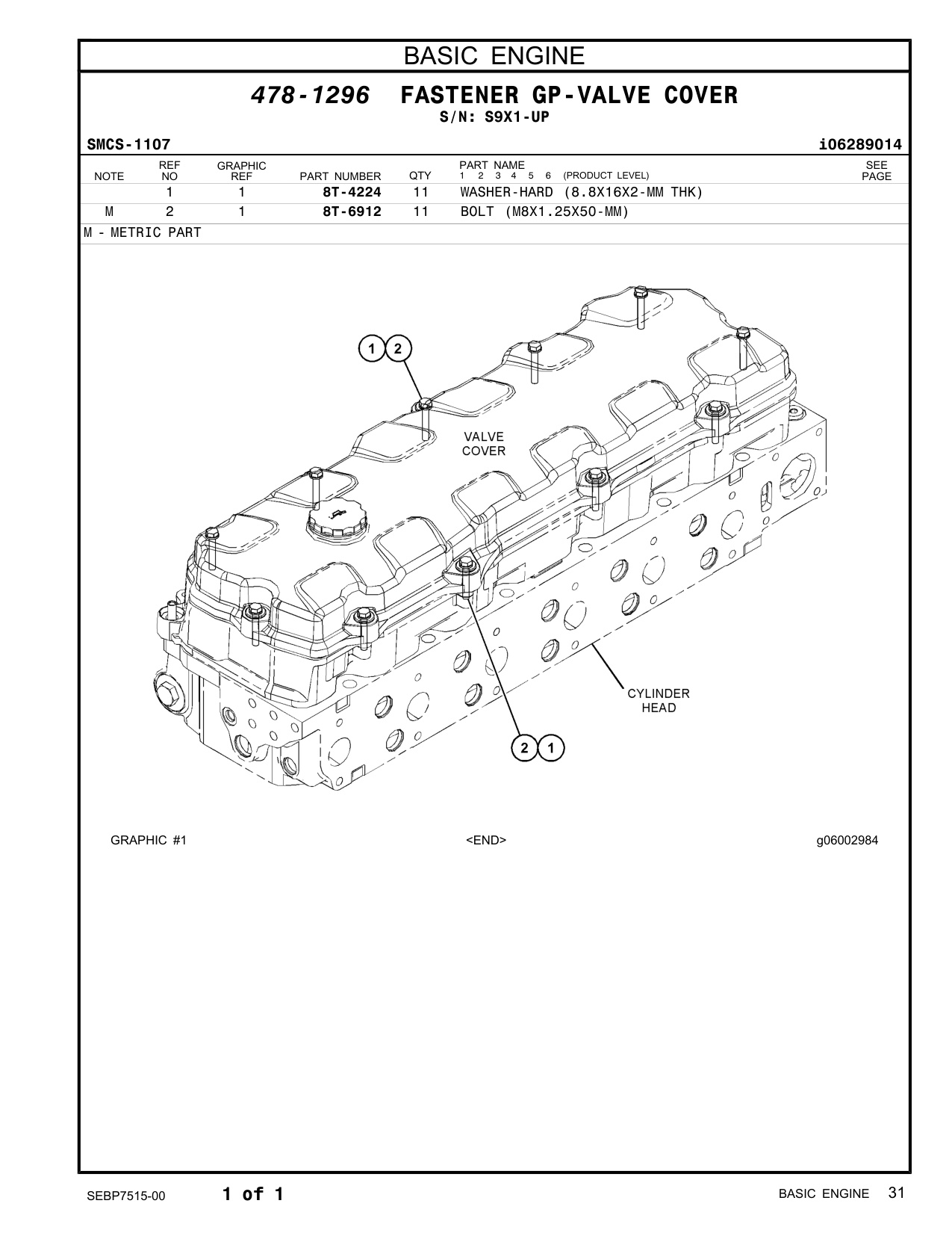 Sample 4 of Caterpillar C9 Generator Set Heavy Duty Diesel Engine Parts Catalog [PDF]