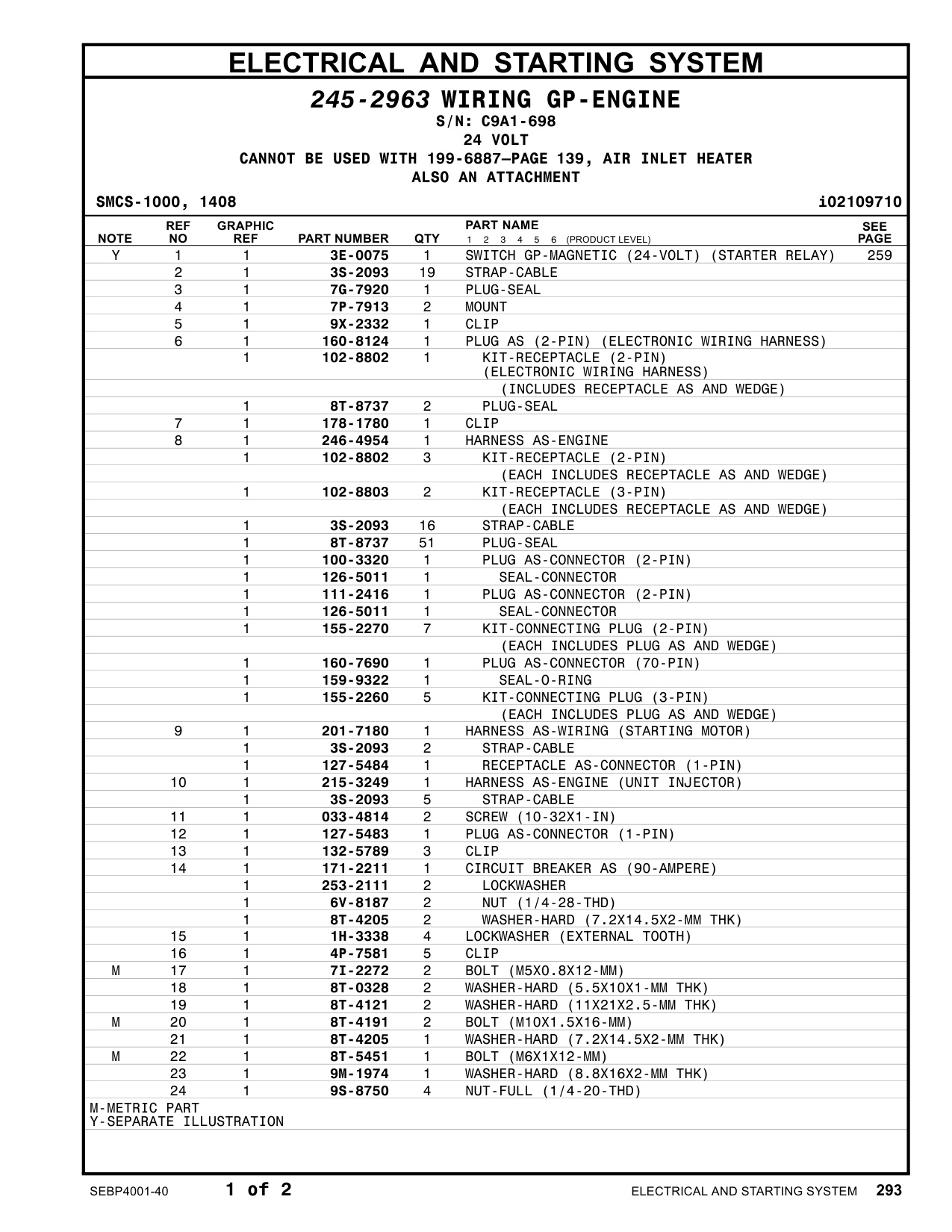 Sample 7 of Caterpillar C9 Marine Heavy Duty Diesel Engine Parts Catalog [PDF]