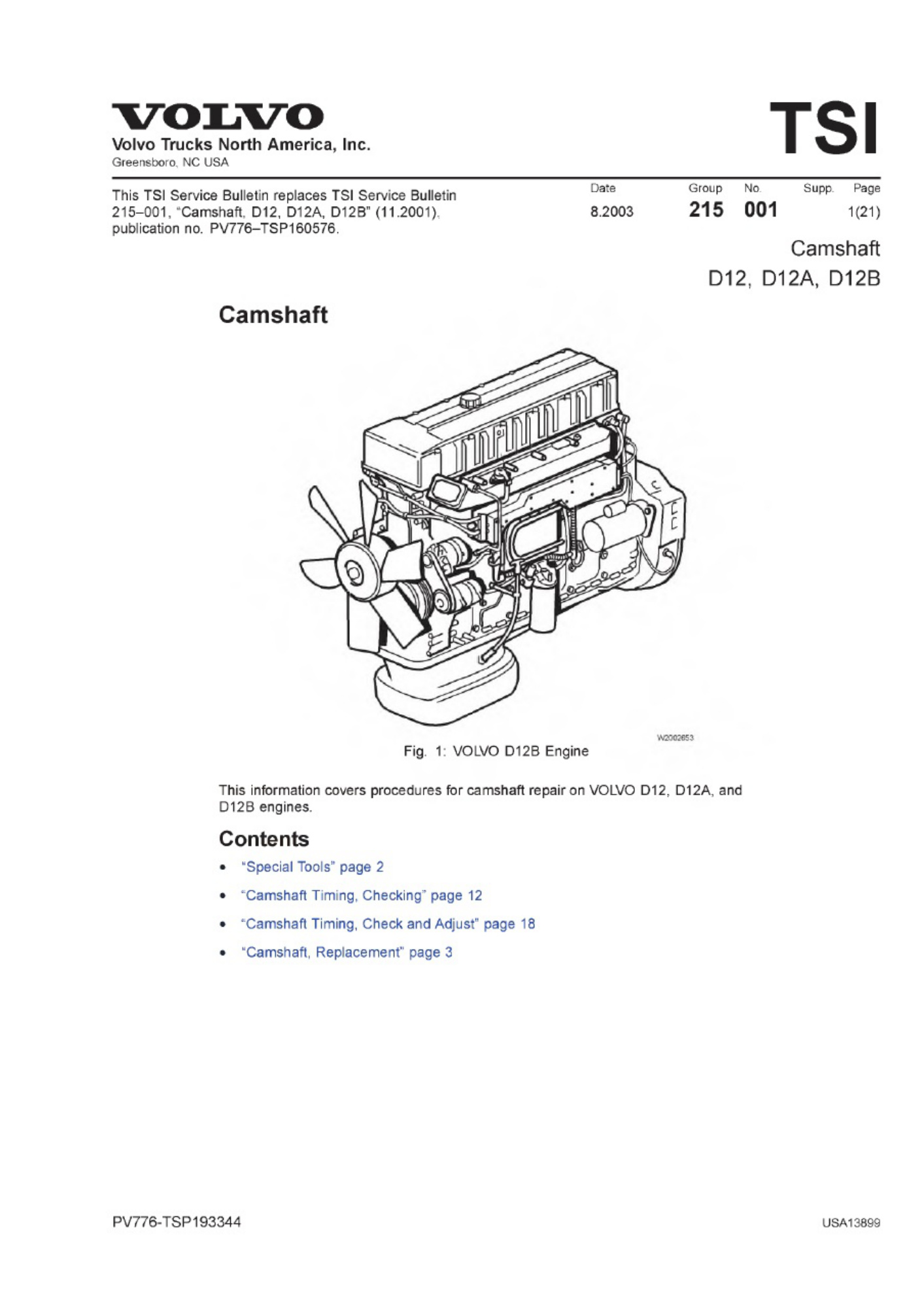 Volvo CE D12 Workshop Manual [PDF] cover