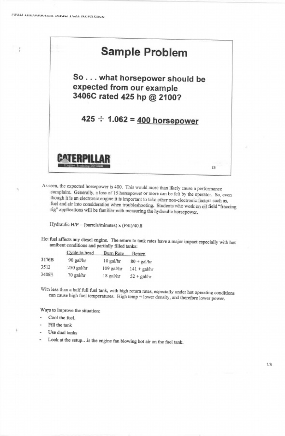 Sample 3 of Caterpillar D3500B Mechanic Training Guide Technical Manual [PDF]
