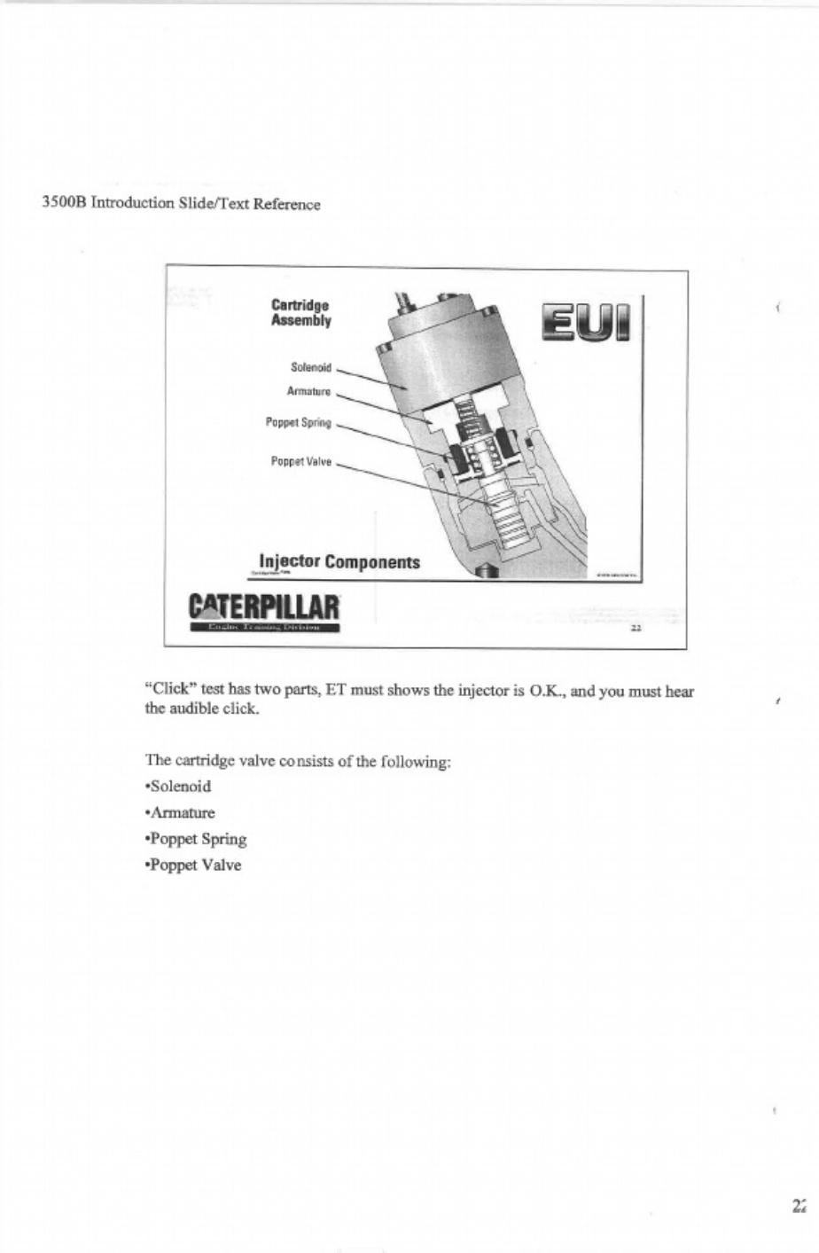 Sample 5 of Caterpillar D3500B Mechanic Training Guide Technical Manual [PDF]