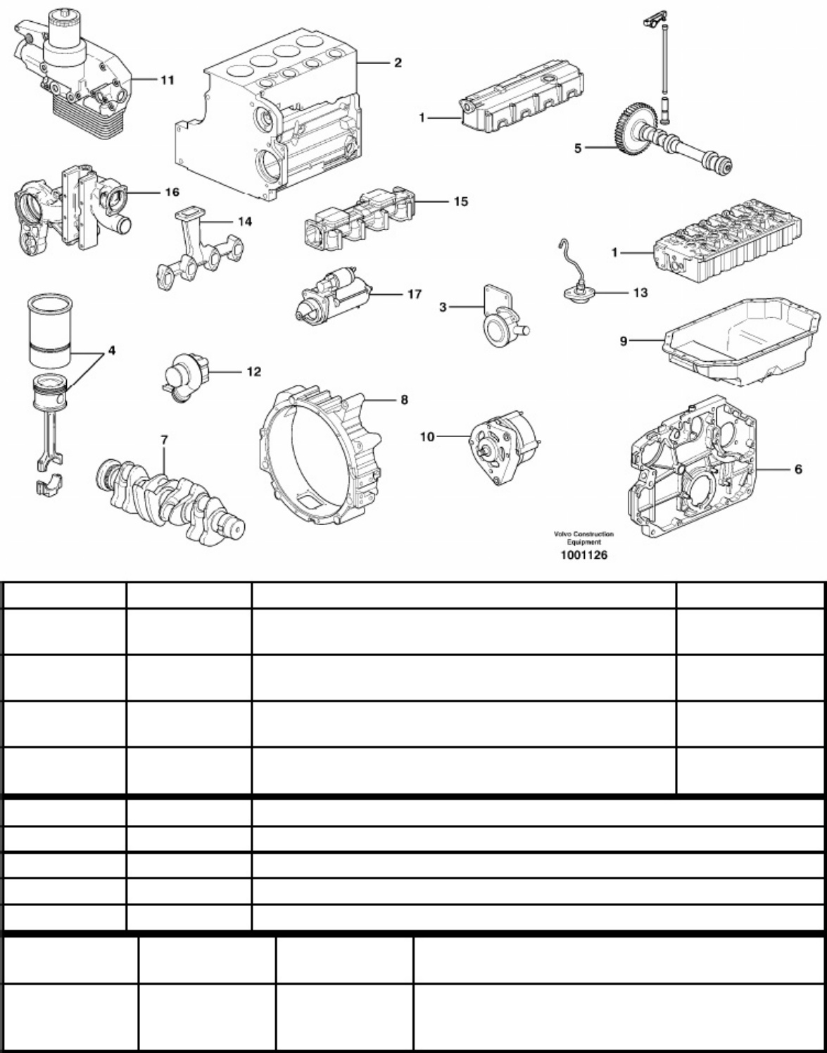 Sample 3 of Volvo CE EC140B LC Engine Parts Catalog [PDF]