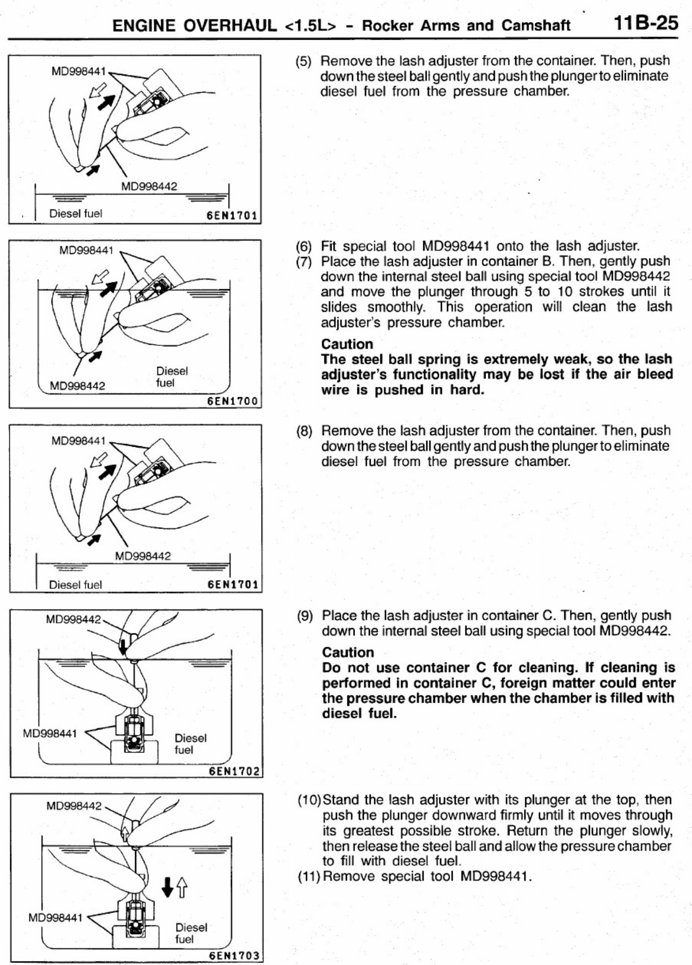 Sample 6 of Caterpillar Engine Overhaul Specifications 1 5L Technical Manual [PDF]