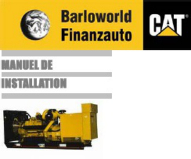 Caterpillar Installation De Groupes Électrogènes Caterpillar Technical Manual [PDF] cover