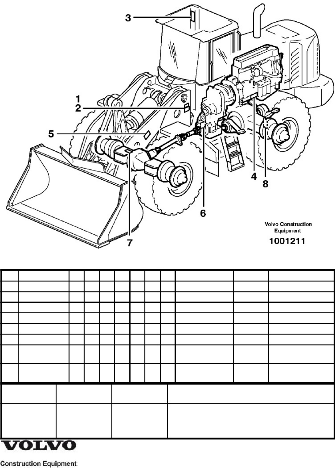 Sample 2 of Volvo CE L110E Wheel Loader Parts Catalog [PDF]