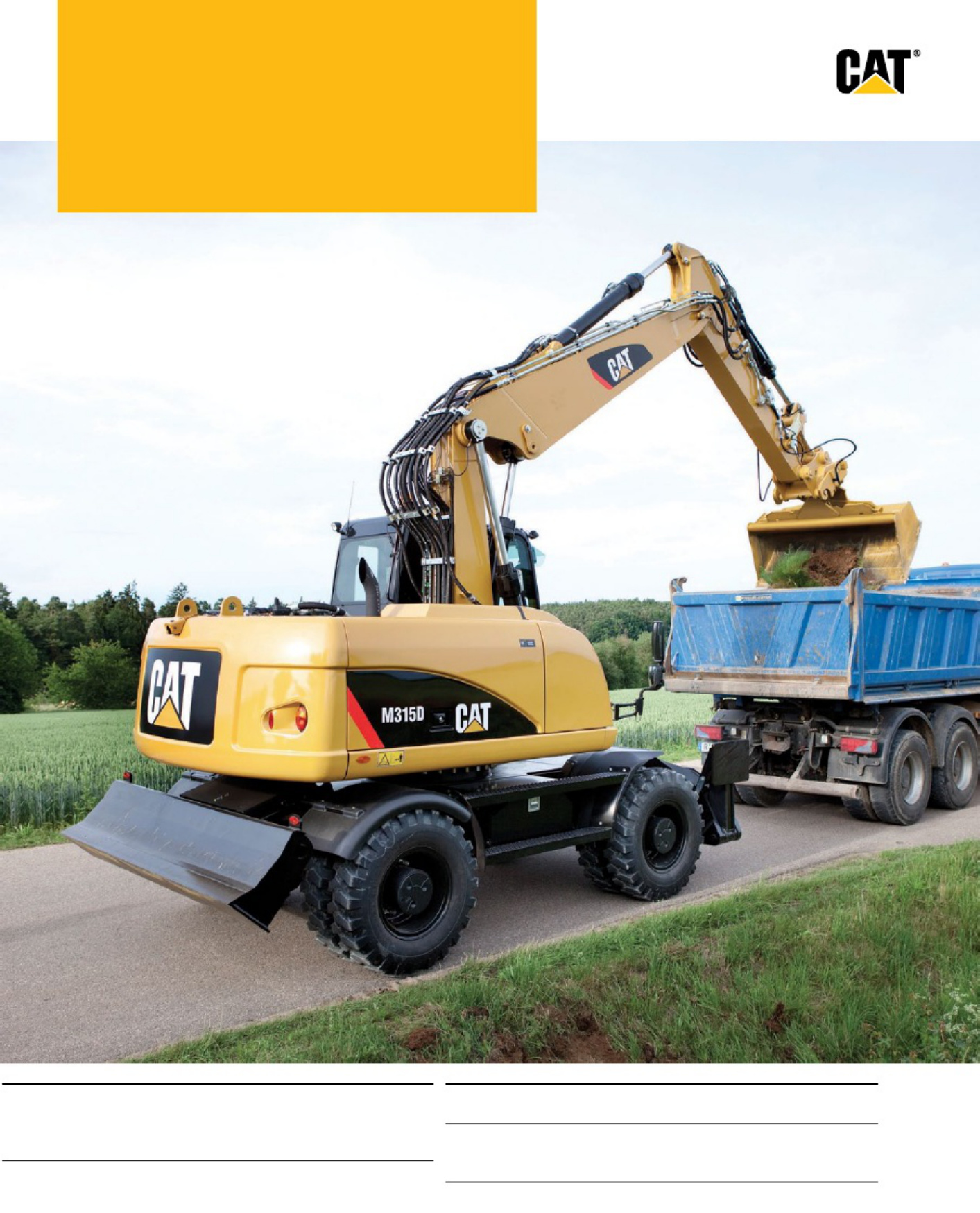 Sample 3 of Caterpillar Prospekt Caterpillar M315D De Technical Manual [PDF]