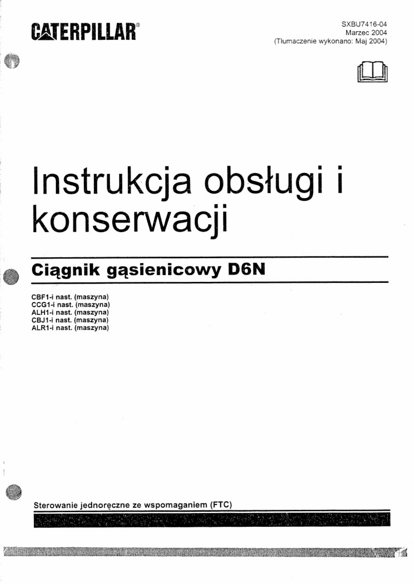Caterpillar Spycharka D6N Caterpillar Technical Manual [PDF] cover