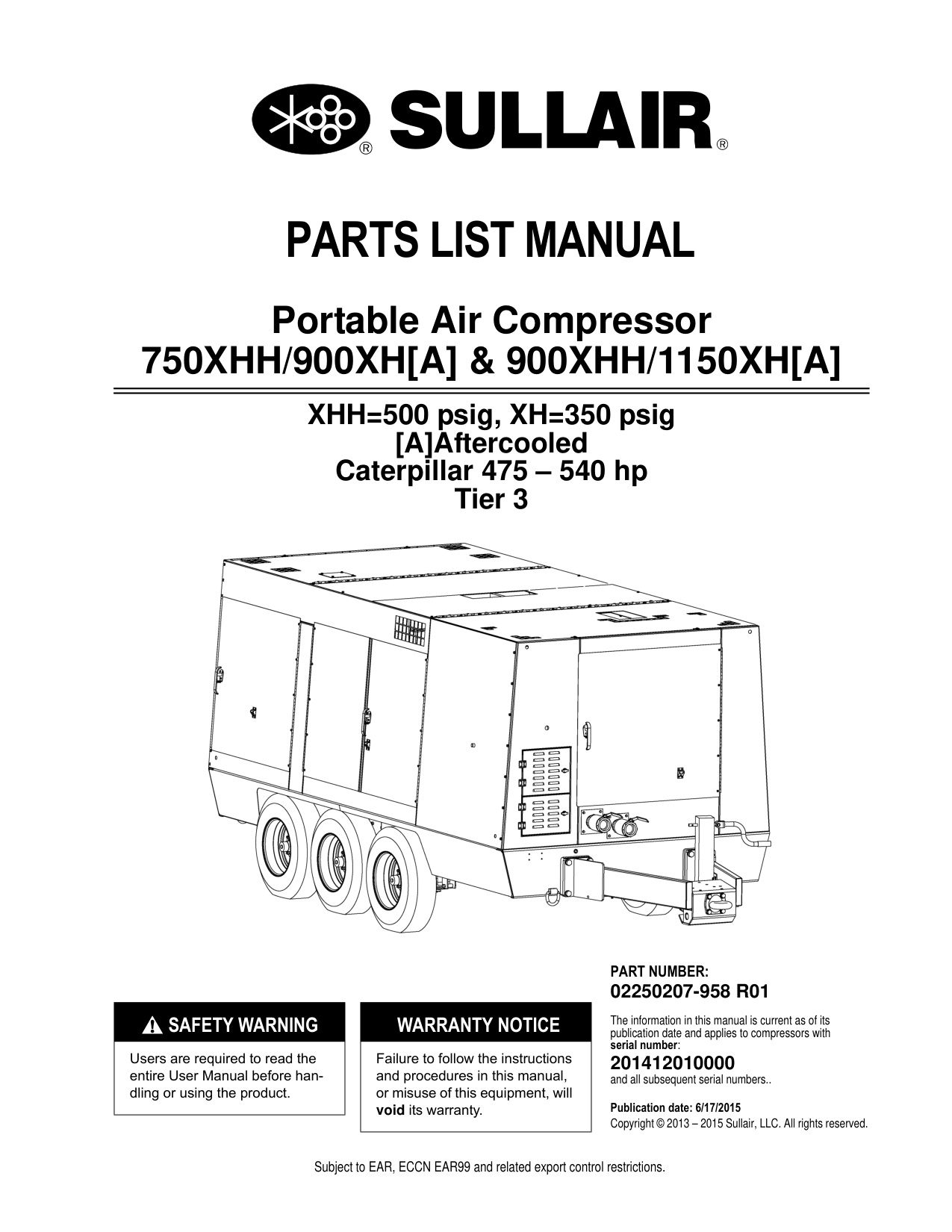 Caterpillar 750XHH_900XH___900XH Heavy Duty Diesel Engine Operation & Maintenance Manual (OMM) [PDF] cover