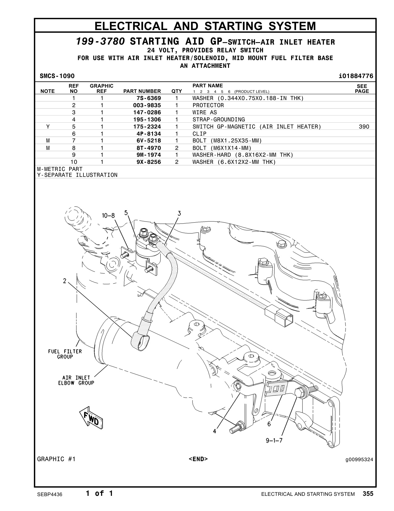 Sample 7 of Caterpillar CAT C7 850 Heavy Duty Diesel Engine Parts Catalog [PDF]