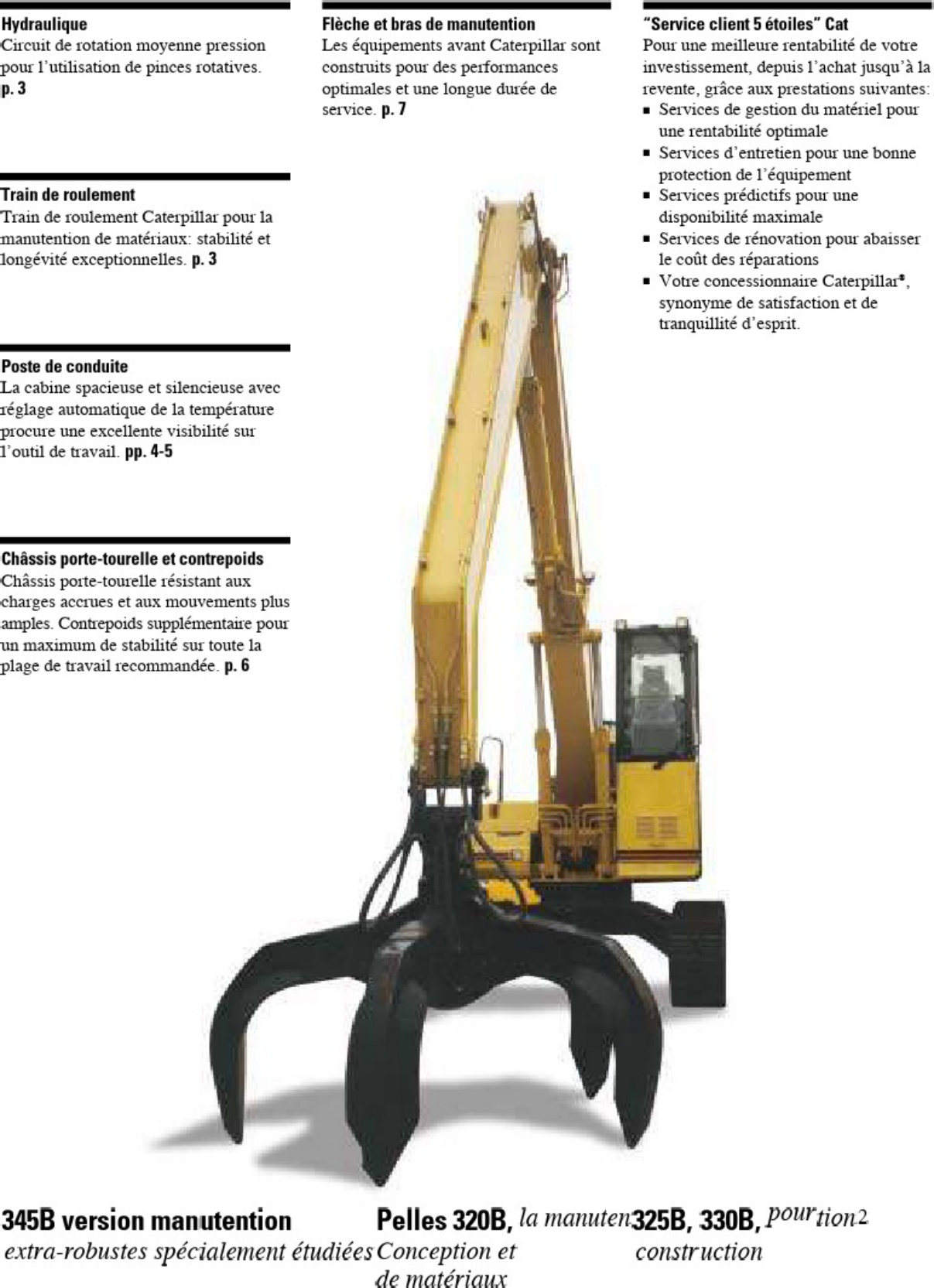 Sample 2 of Caterpillar CAT Material Handlers Spec 4C87F5 Technical Manual [PDF]