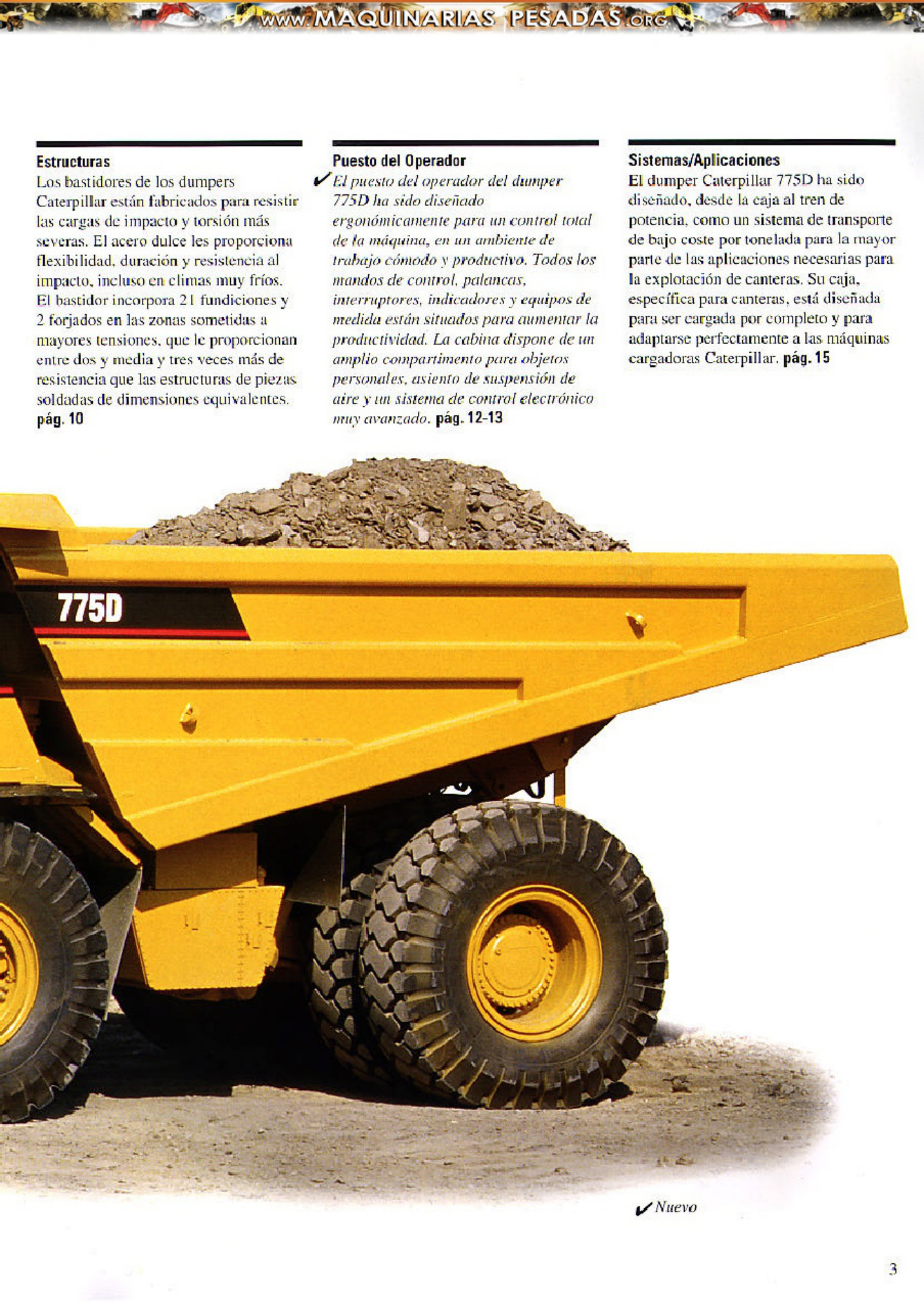 Sample 3 of Caterpillar Catalogo Camion Minero 775D Caterpillar Technical Manual [PDF]