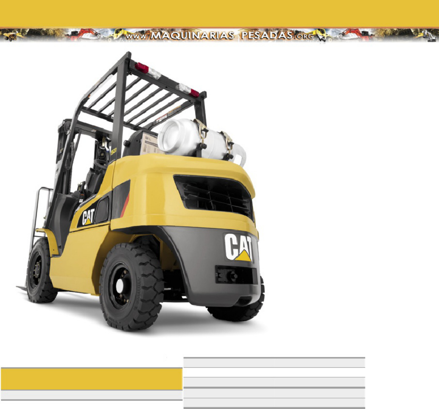 Sample 3 of Caterpillar Catalogo Montacargas GP15NM GP35NM Caterpillar Technical Manual [PDF]