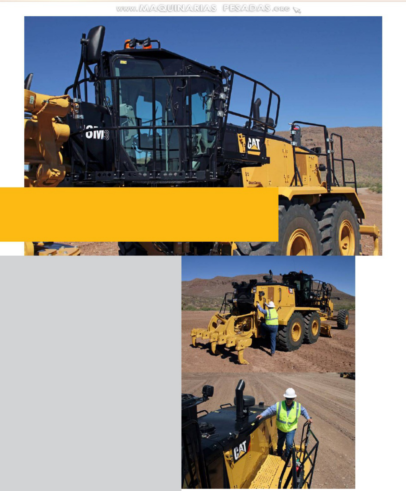 Sample 7 of Caterpillar Catalogo Motoniveladora 18M3 Caterpillar Especificaciones Technical Manual [PDF]