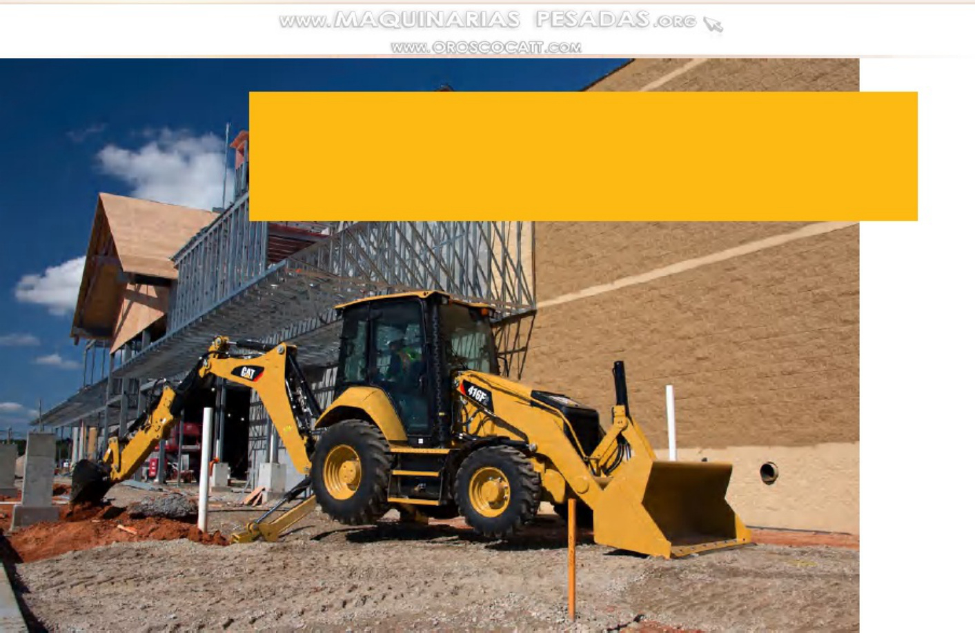 Sample 6 of Caterpillar Catalogo Retroexcavadora Cargadora 416F2 Caterpillar Especificaciones Technical Manual [PDF]