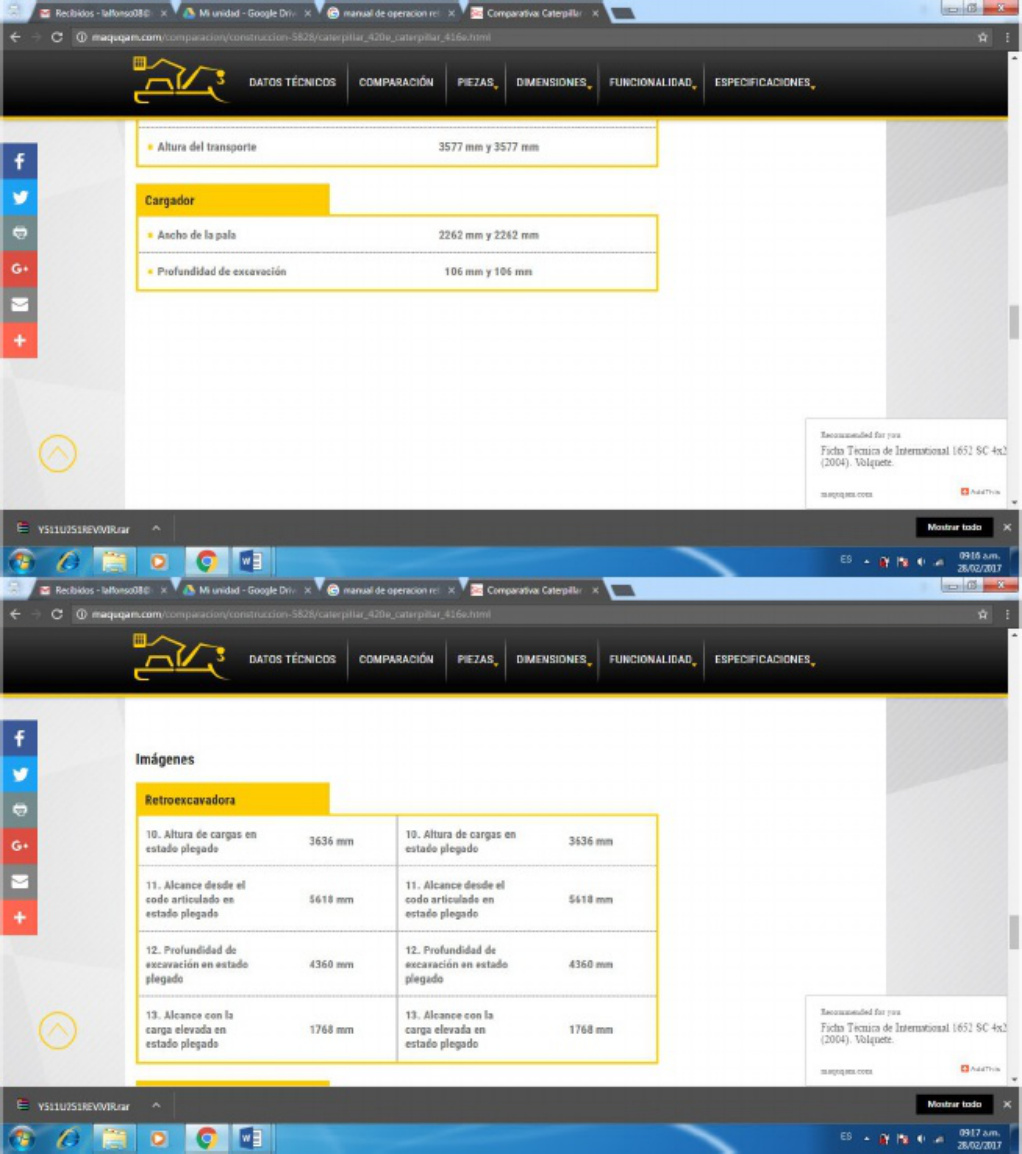 Sample 6 of Caterpillar Comparativa Caterpillar 420E Y 416E Technical Manual [PDF]