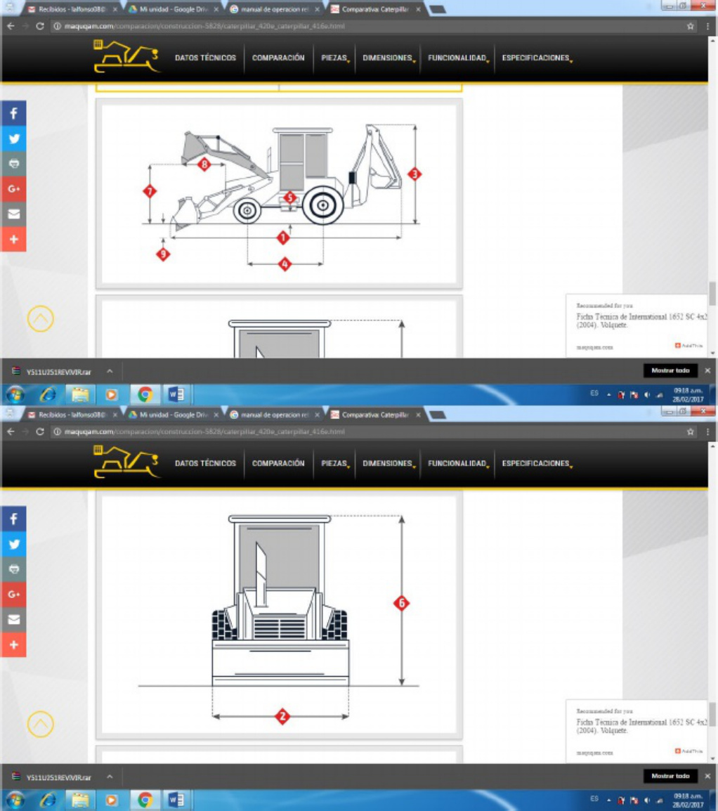 Sample 7 of Caterpillar Comparativa Caterpillar 420E Y 416E Technical Manual [PDF]