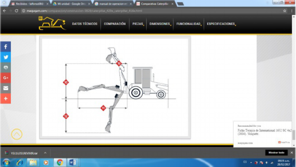 Sample 8 of Caterpillar Comparativa Caterpillar 420E Y 416E Technical Manual [PDF]