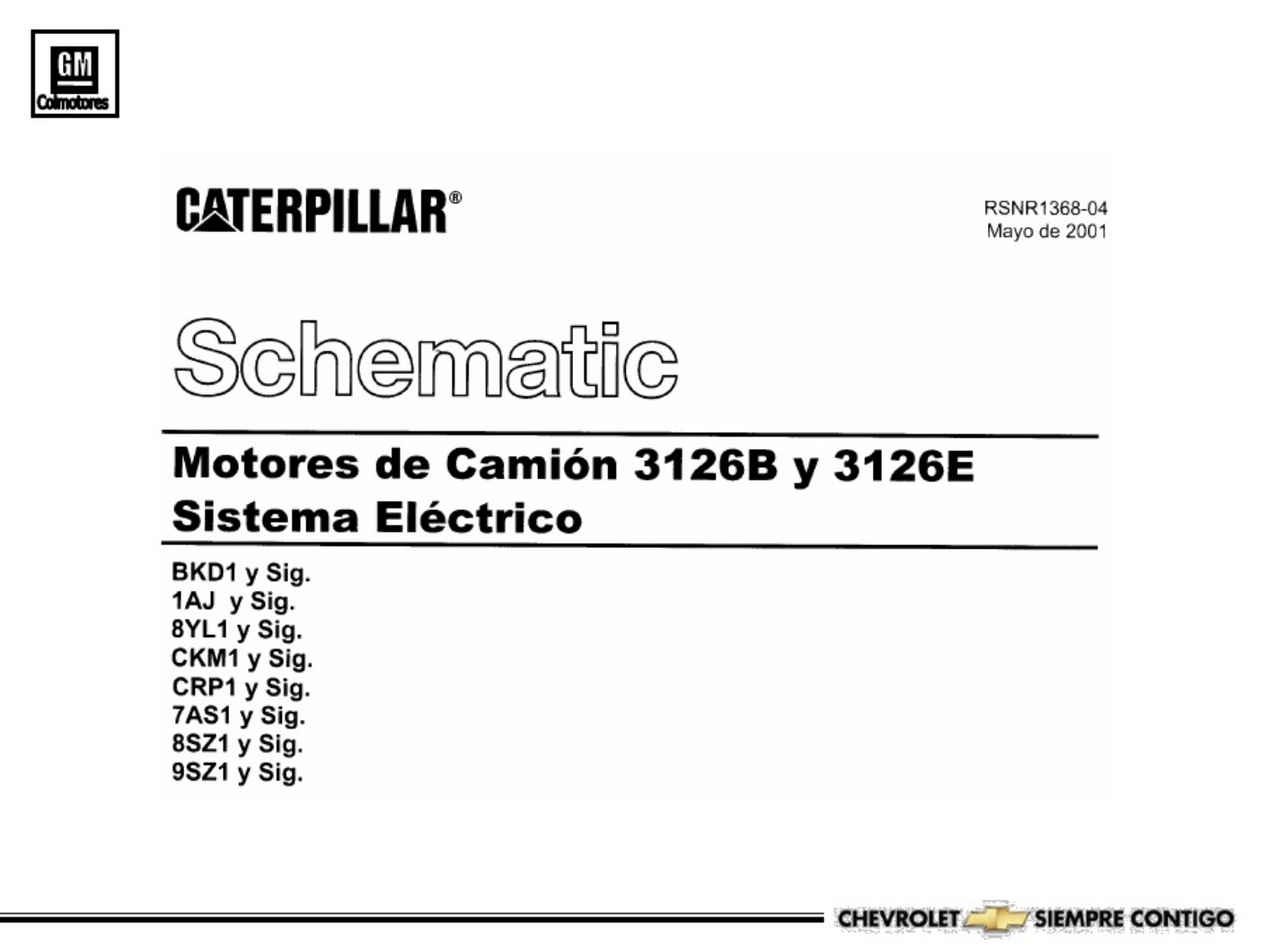Caterpillar Diagrama Electrico Motor Caterpillar 3126 Kodiak Pdf Technical Manual [PDF] cover
