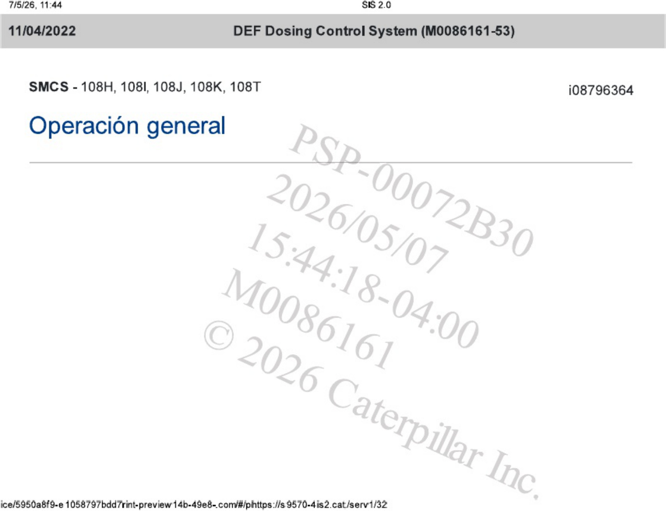 Sample 3 of Caterpillar Dpf Caterpillar Technical Manual [PDF]