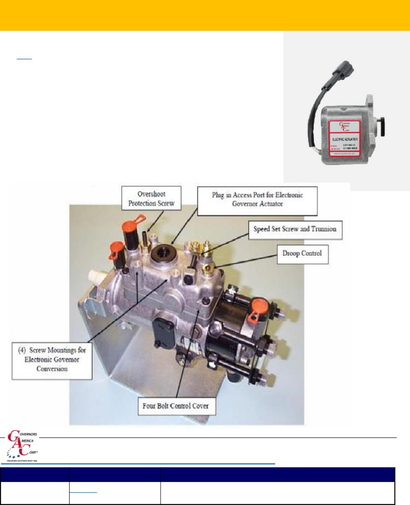 Sample 7 of Caterpillar Governors America For Caterpillar 1 Technical Manual [PDF]