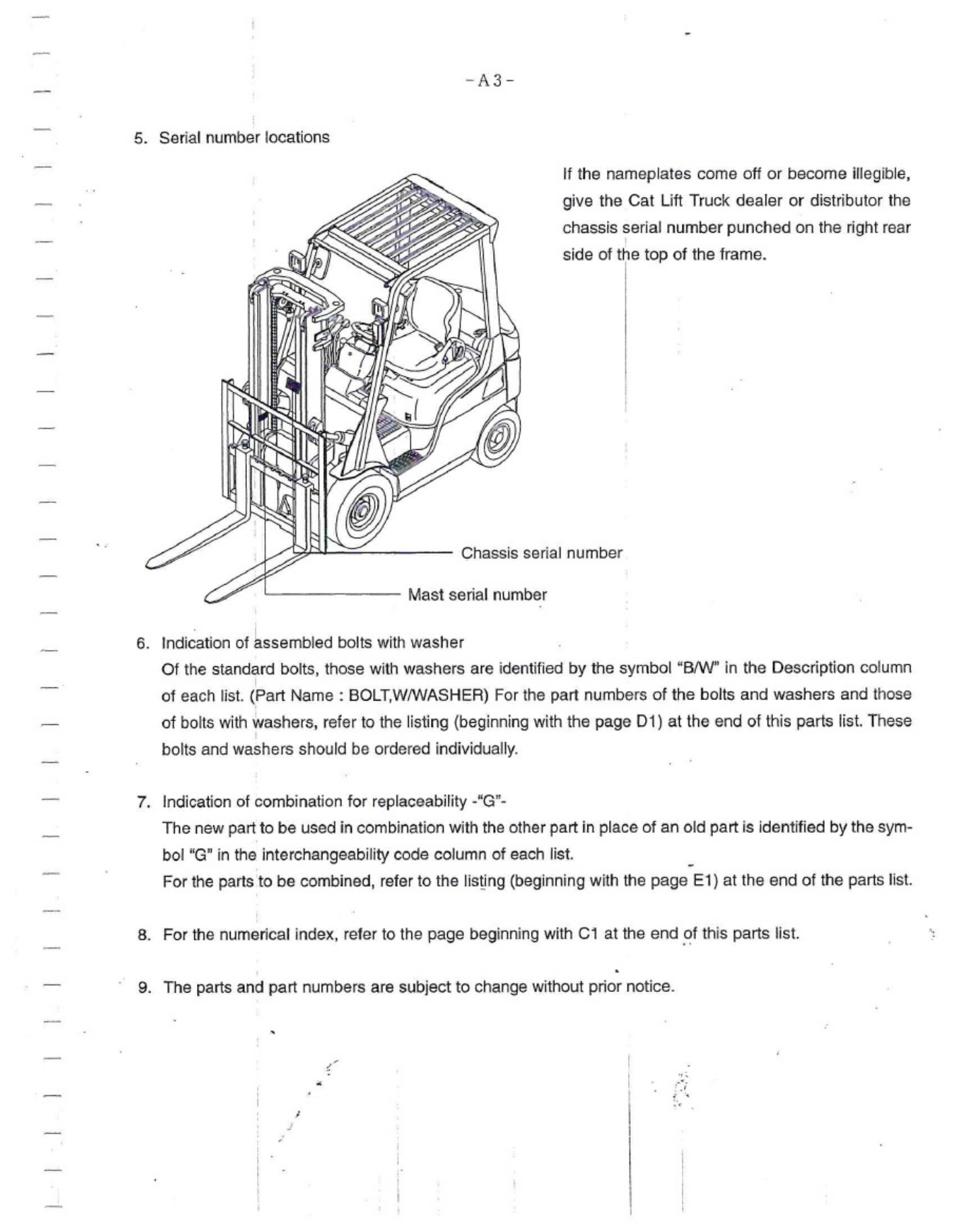 Sample 2 of Caterpillar GP30N GP35N T13F - Partes Technical Manual [PDF]