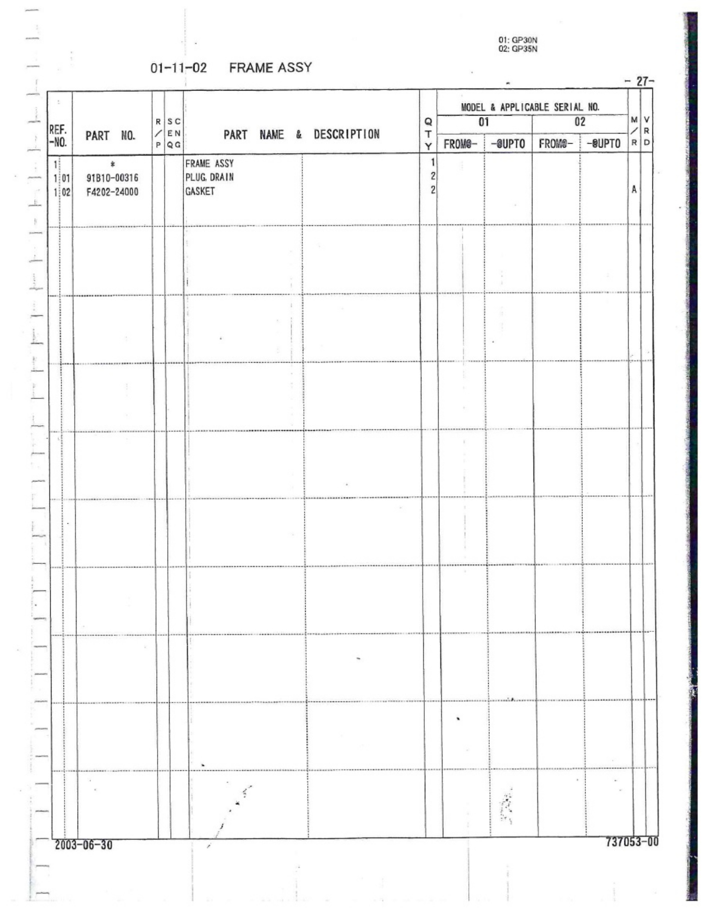 Sample 3 of Caterpillar GP30N GP35N T13F - Partes Technical Manual [PDF]