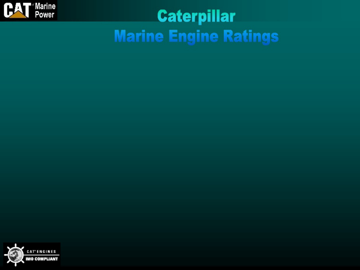 Sample 4 of Caterpillar Marine Engine Ratings Guide Technical Manual [PDF]