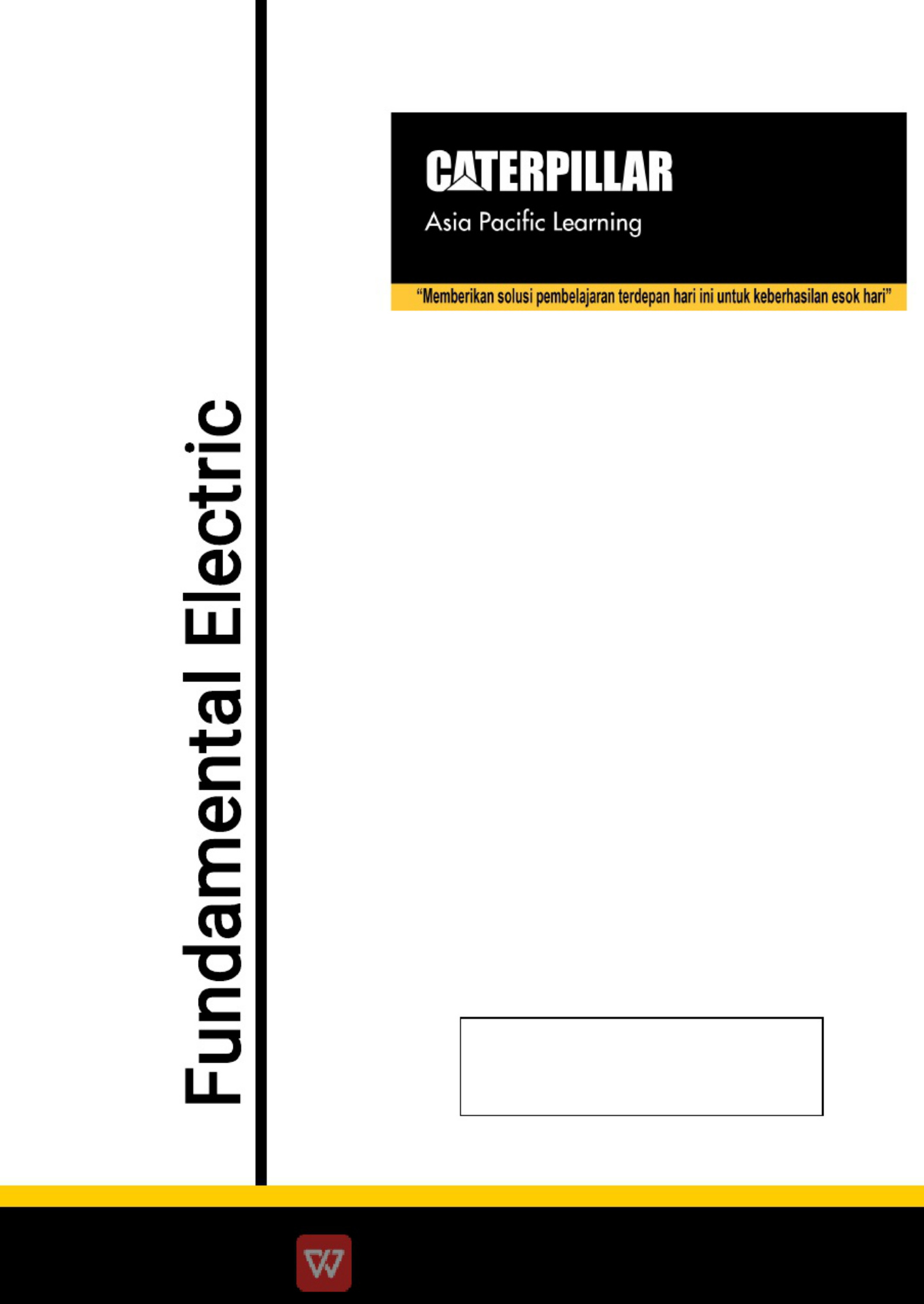 Caterpillar Panduan Dasar Listrik Caterpillar Technical Manual [PDF] cover