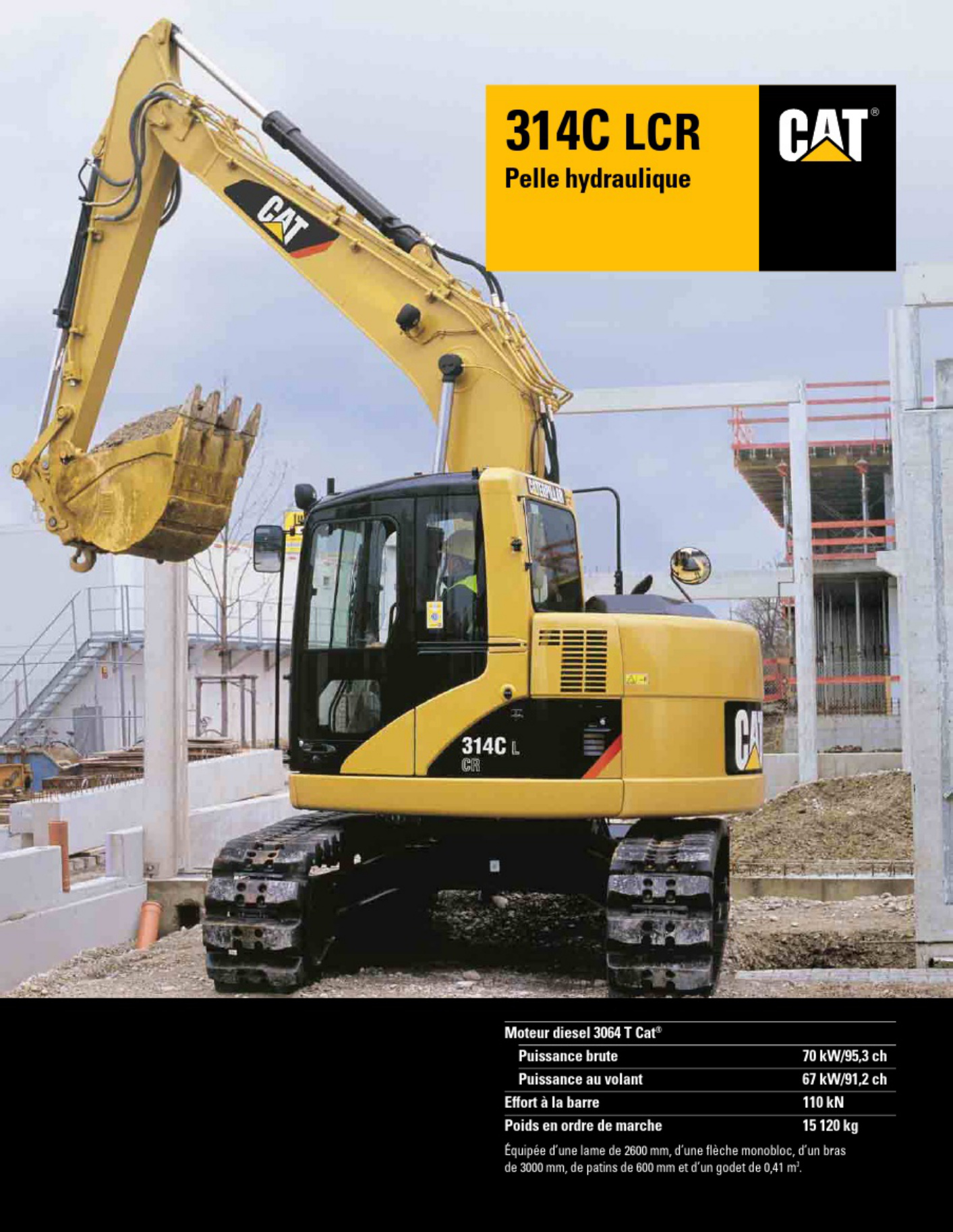 Caterpillar Pelle hydraulique 314C LCR Cat Technical Manual [PDF] cover